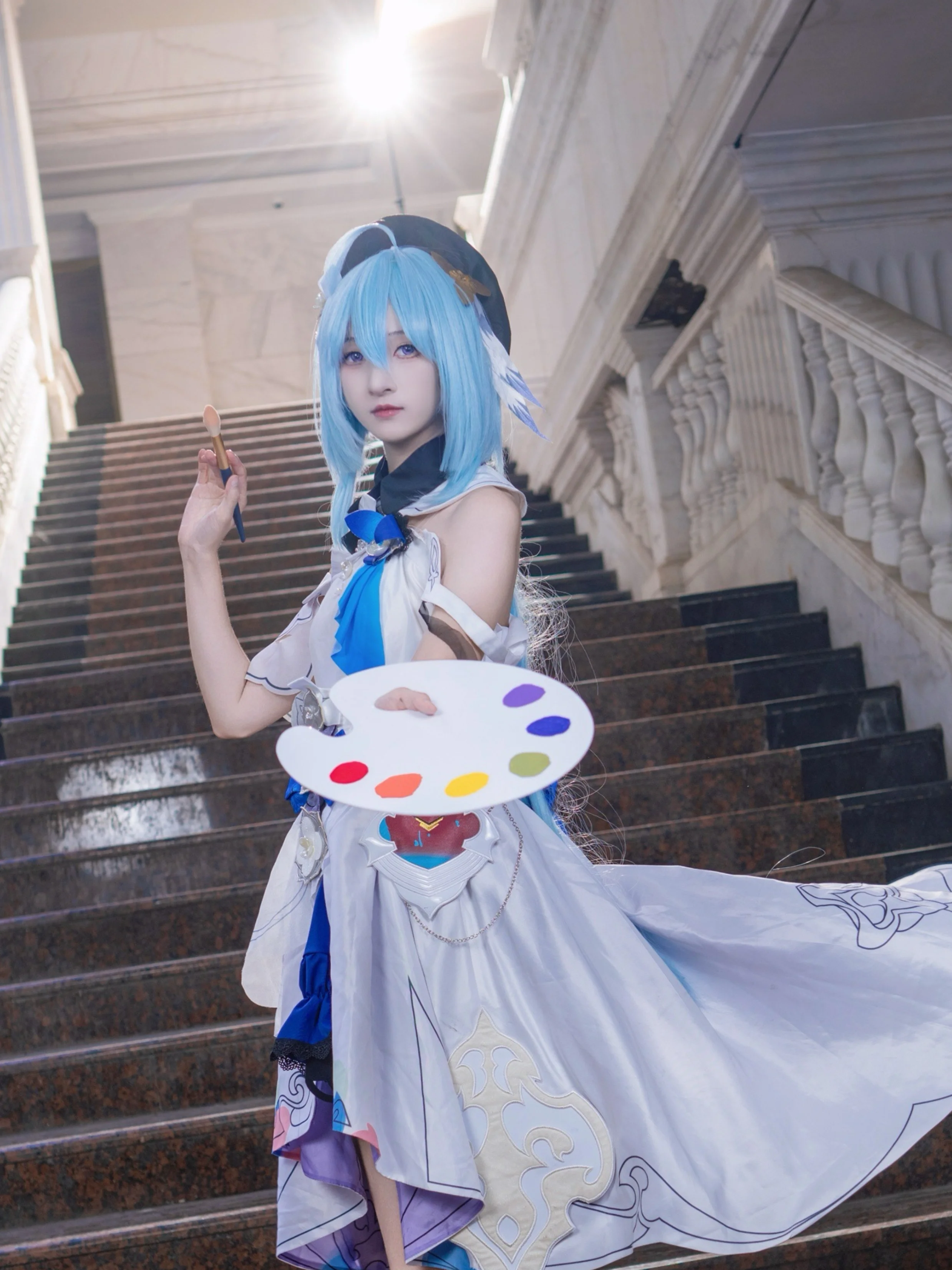 [Griseo cosplay] Honkai Impact 3rd: Wielding the Paintbrush Under the Dome of European Architecture