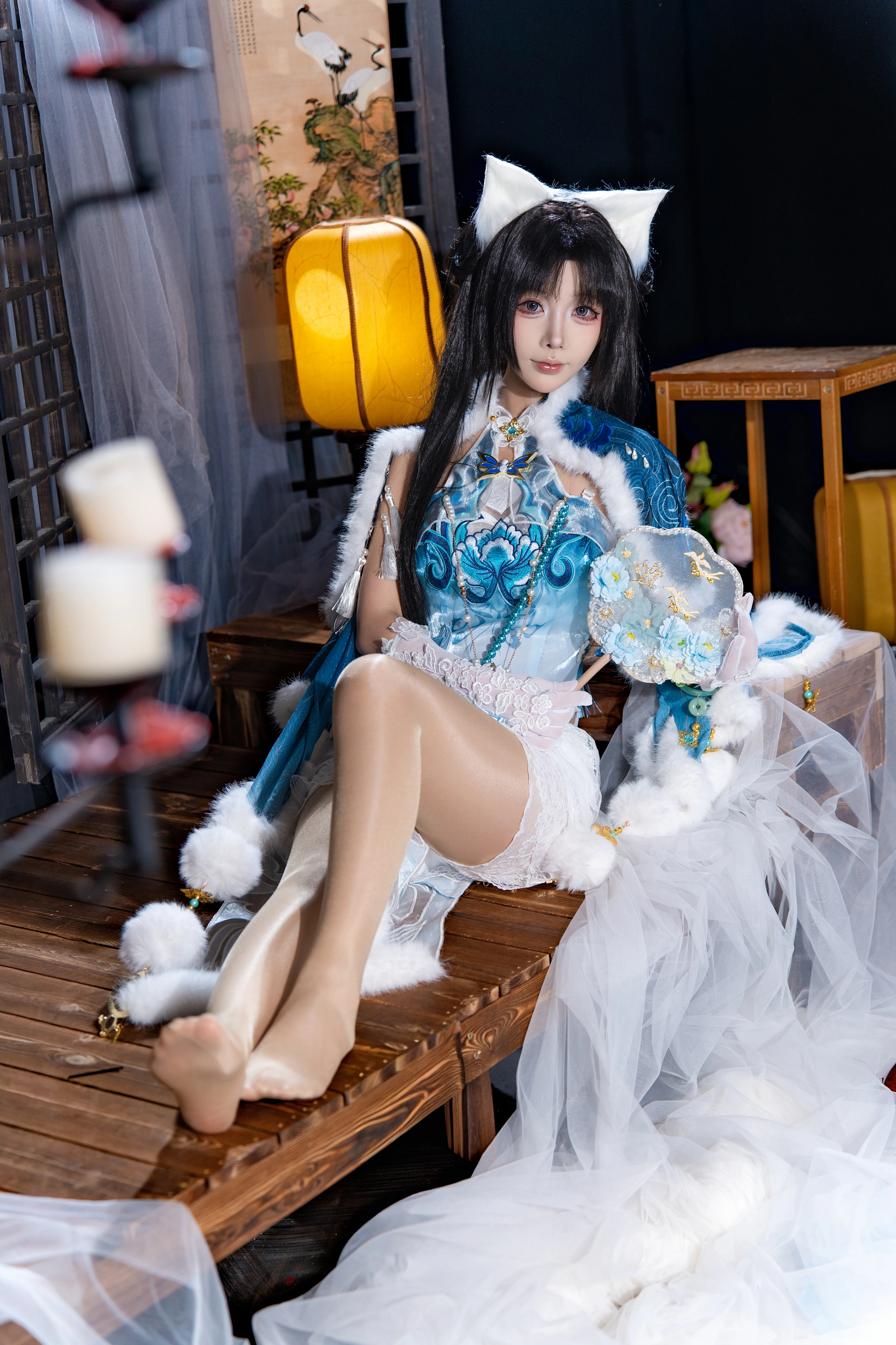[Justina Gu cosplay] NARAKA: BLADEPOINT's Pavilion Master of Hidden Rain, An Ancient Style Fantasy in a Winter Snowscape - Image 1