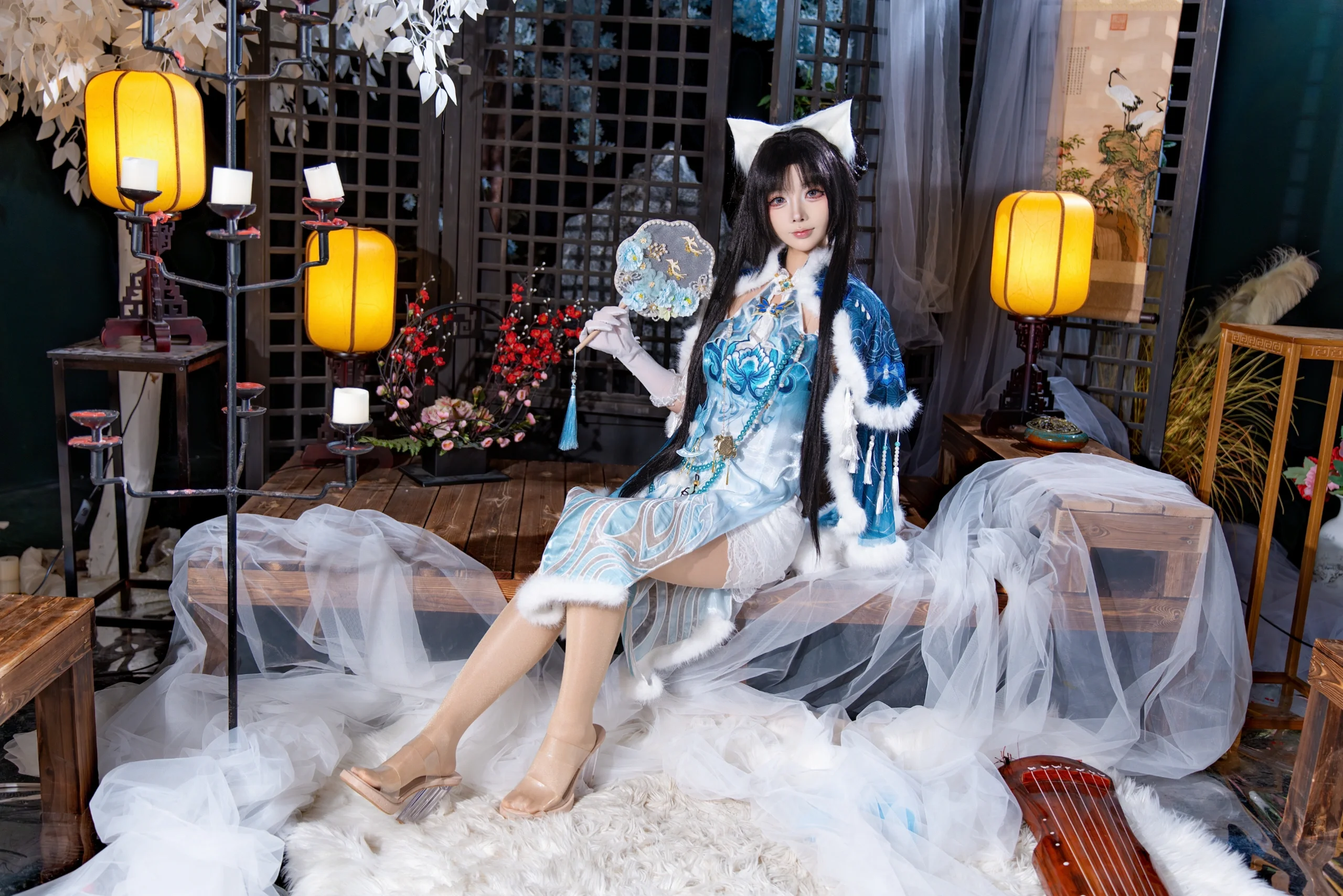 [Justina Gu cosplay] NARAKA: BLADEPOINT's Pavilion Master of Hidden Rain, An Ancient Style Fantasy in a Winter Snowscape - Image 5