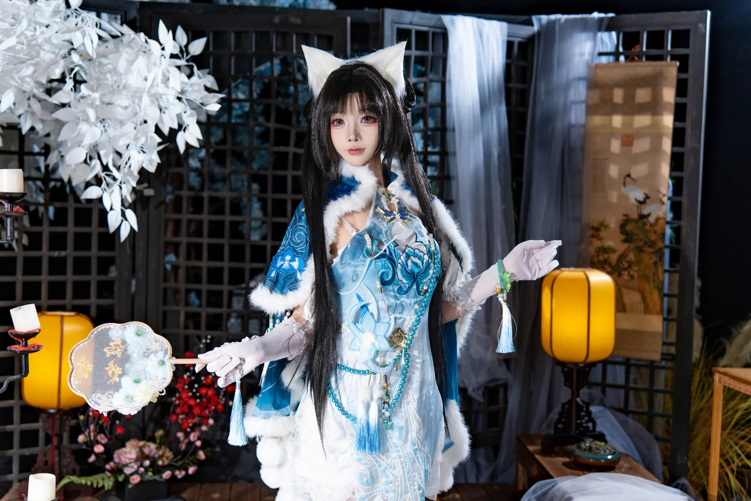 [Justina Gu cosplay] NARAKA: BLADEPOINT's Pavilion Master of Hidden Rain, An Ancient Style Fantasy in a Winter Snowscape - Image 6
