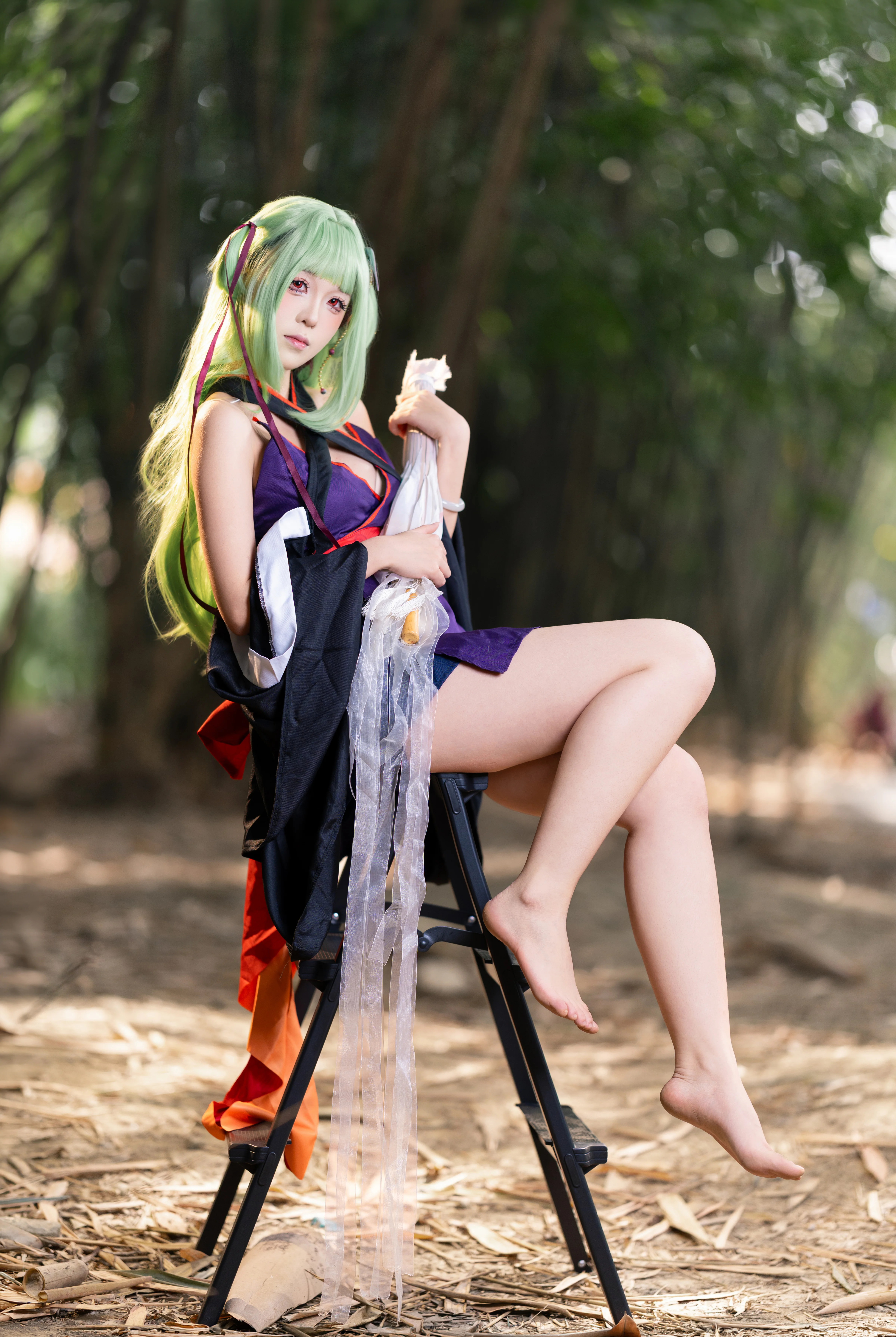 [Murasame cosplay] That Touch of Green in the Senren＊Banka Bamboo Forest - Image 3