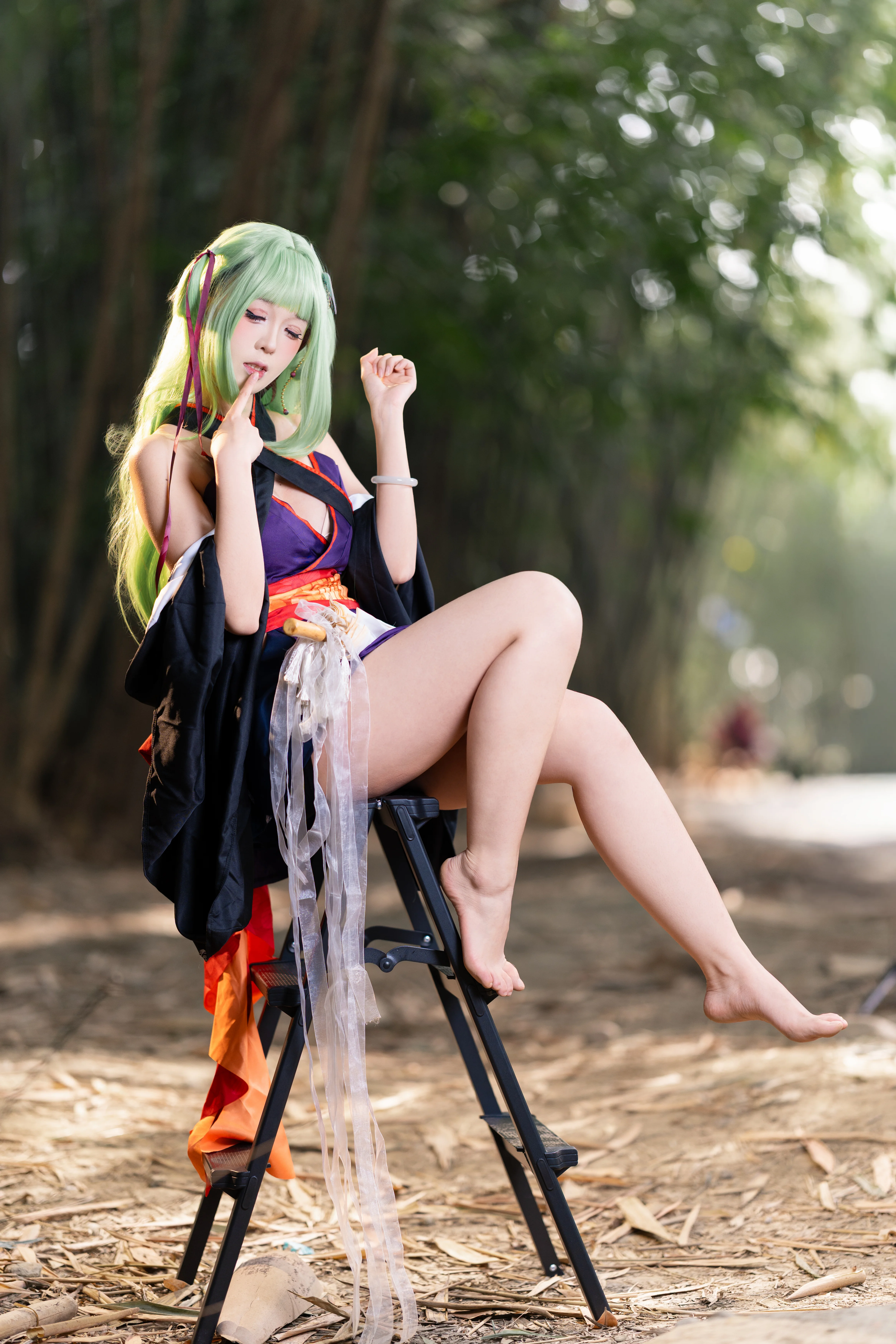 [Murasame cosplay] That Touch of Green in the Senren＊Banka Bamboo Forest - Image 4