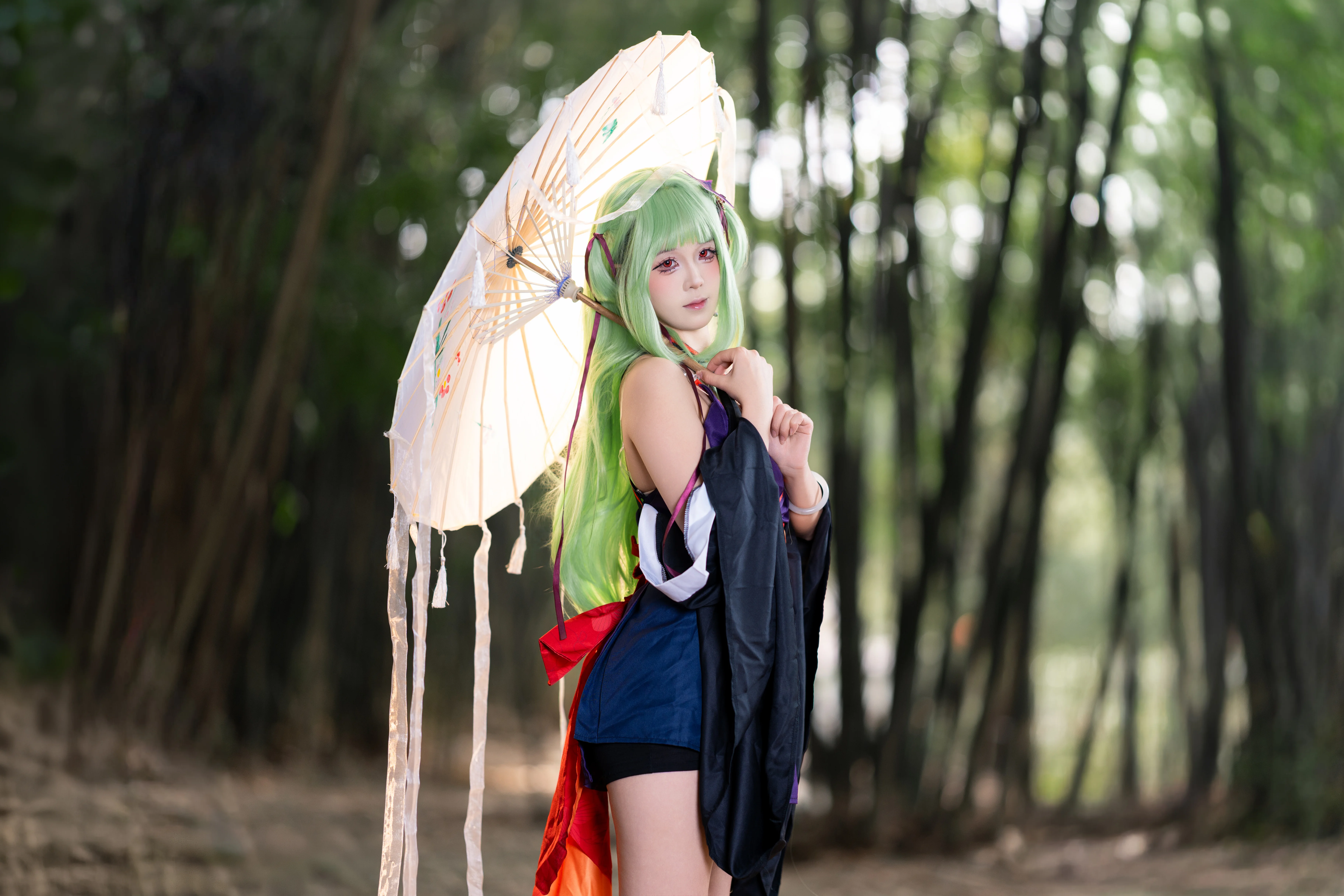 [Murasame cosplay] That Touch of Green in the Senren＊Banka Bamboo Forest - Image 5