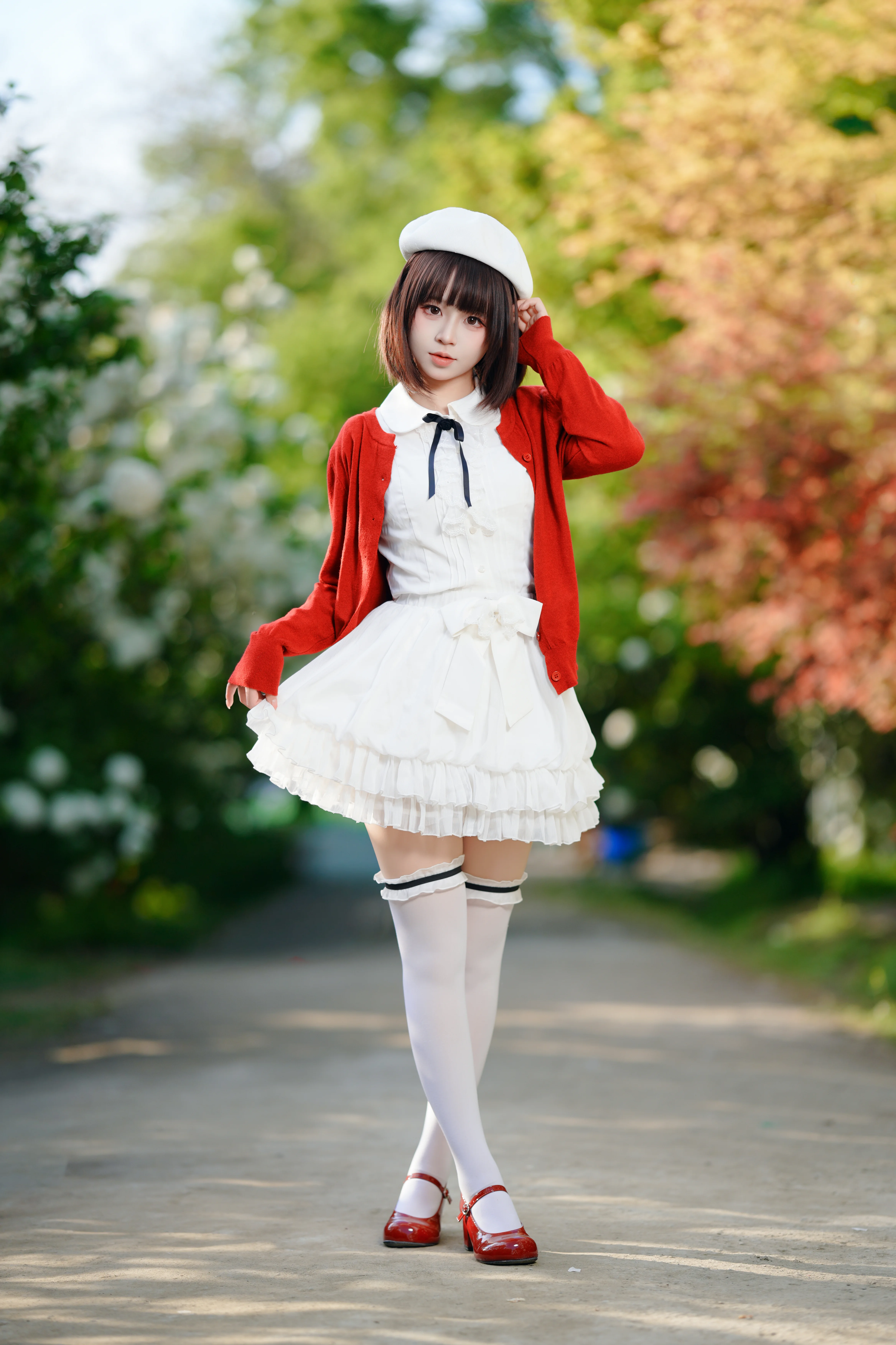 [Megumi Kato Cosplay] A Fairytale Moment in the Endless Summer Hydrangea Sea - Image 7