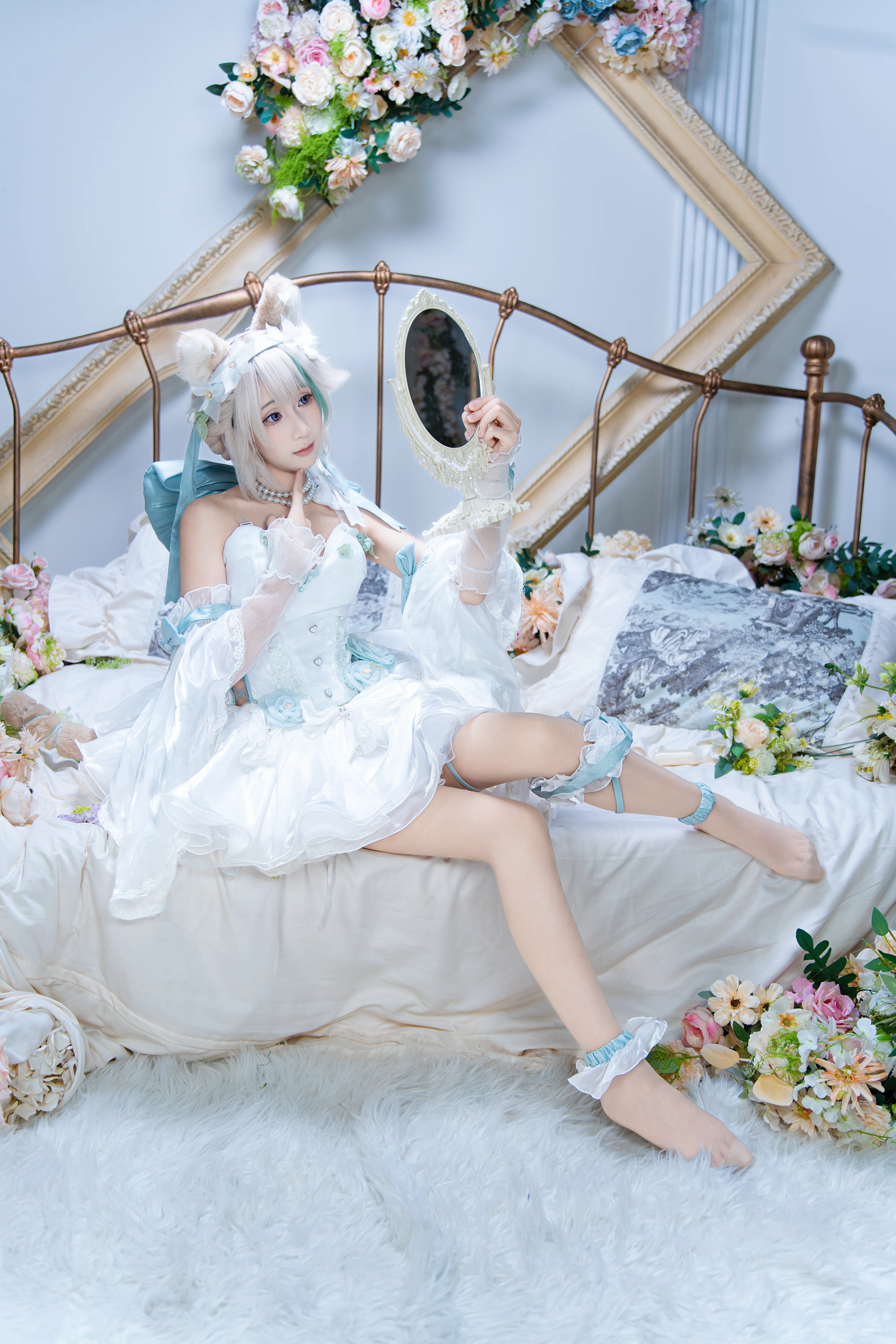 【原神琳妮特cos】夢幻白歐影棚正片 - 第 3 張