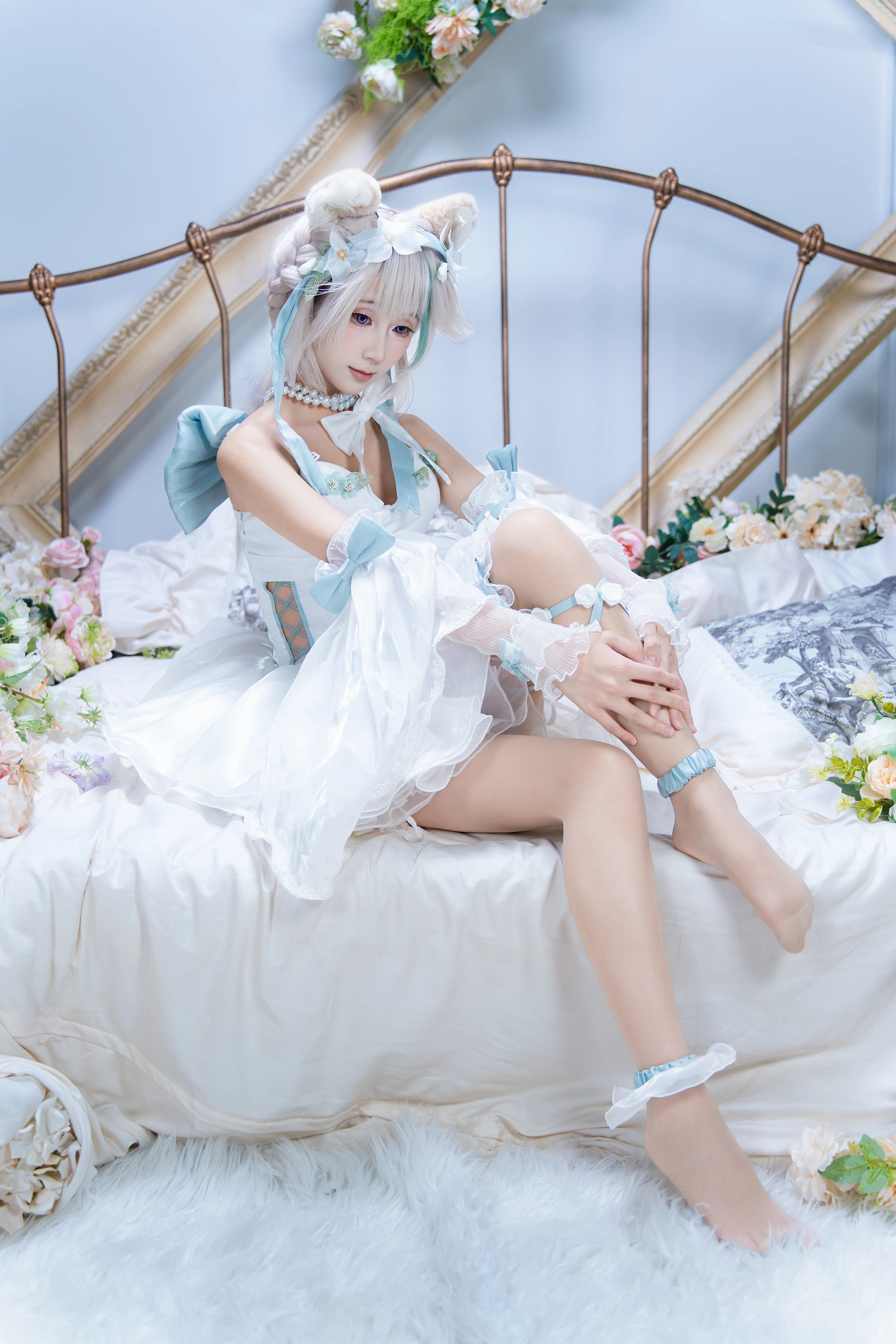 【原神琳妮特cos】夢幻白歐影棚正片 - 第 4 張