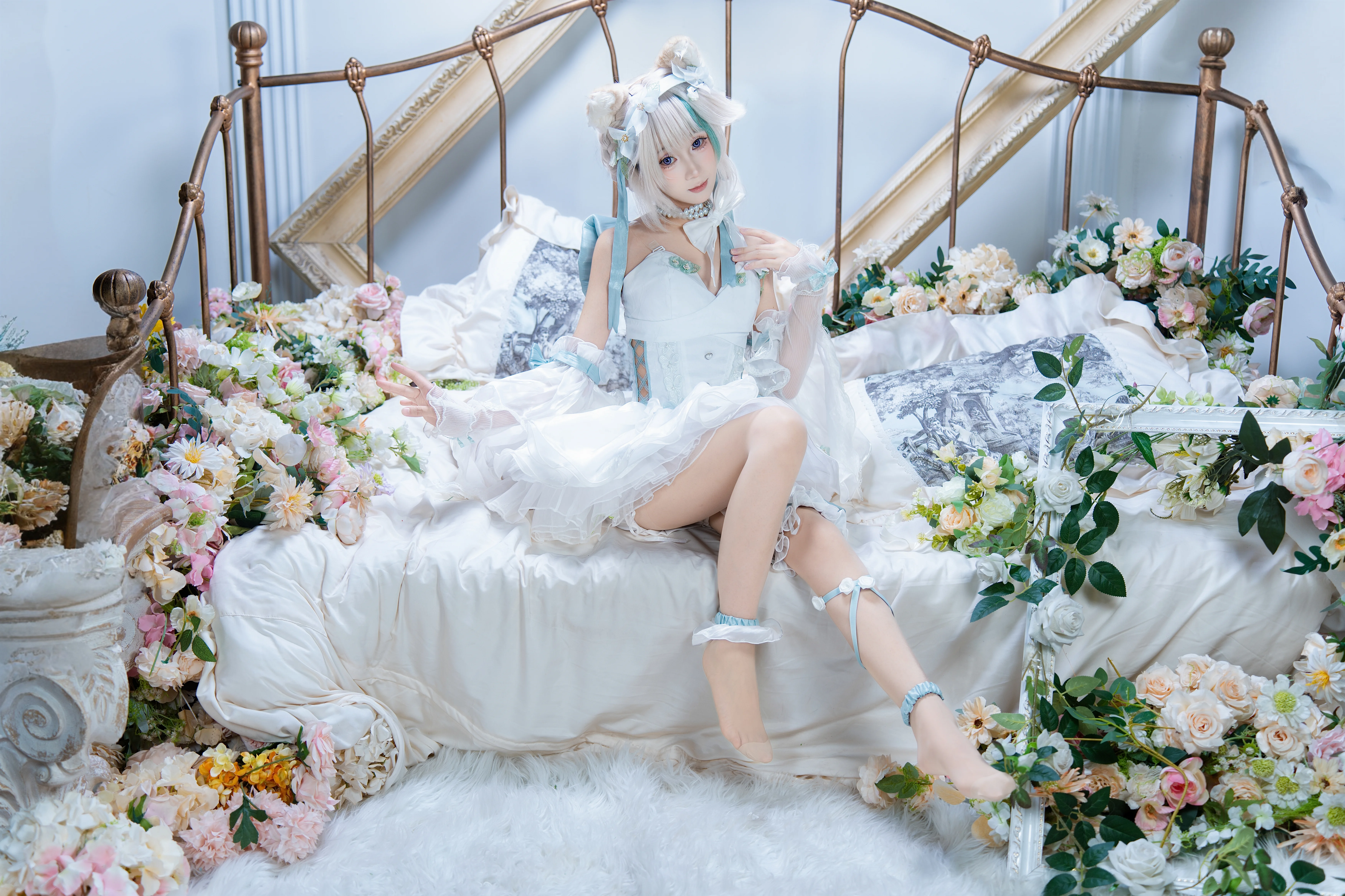 【原神琳妮特cos】夢幻白歐影棚正片 - 第 5 張