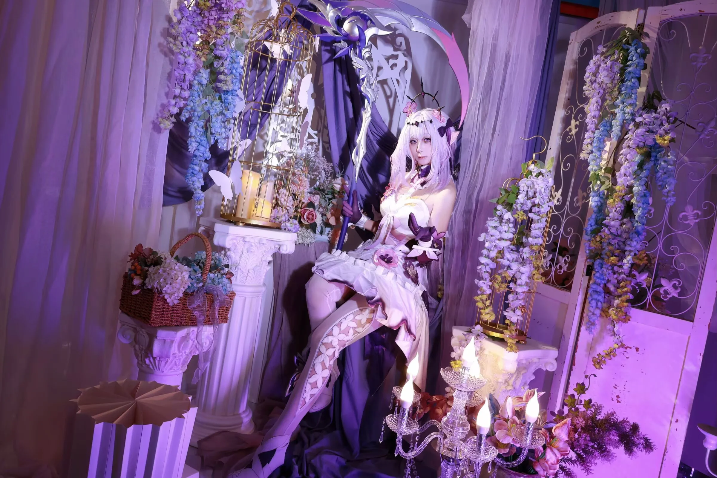 紫藤花与水晶灯下的镰刀少女 - 第 2 张