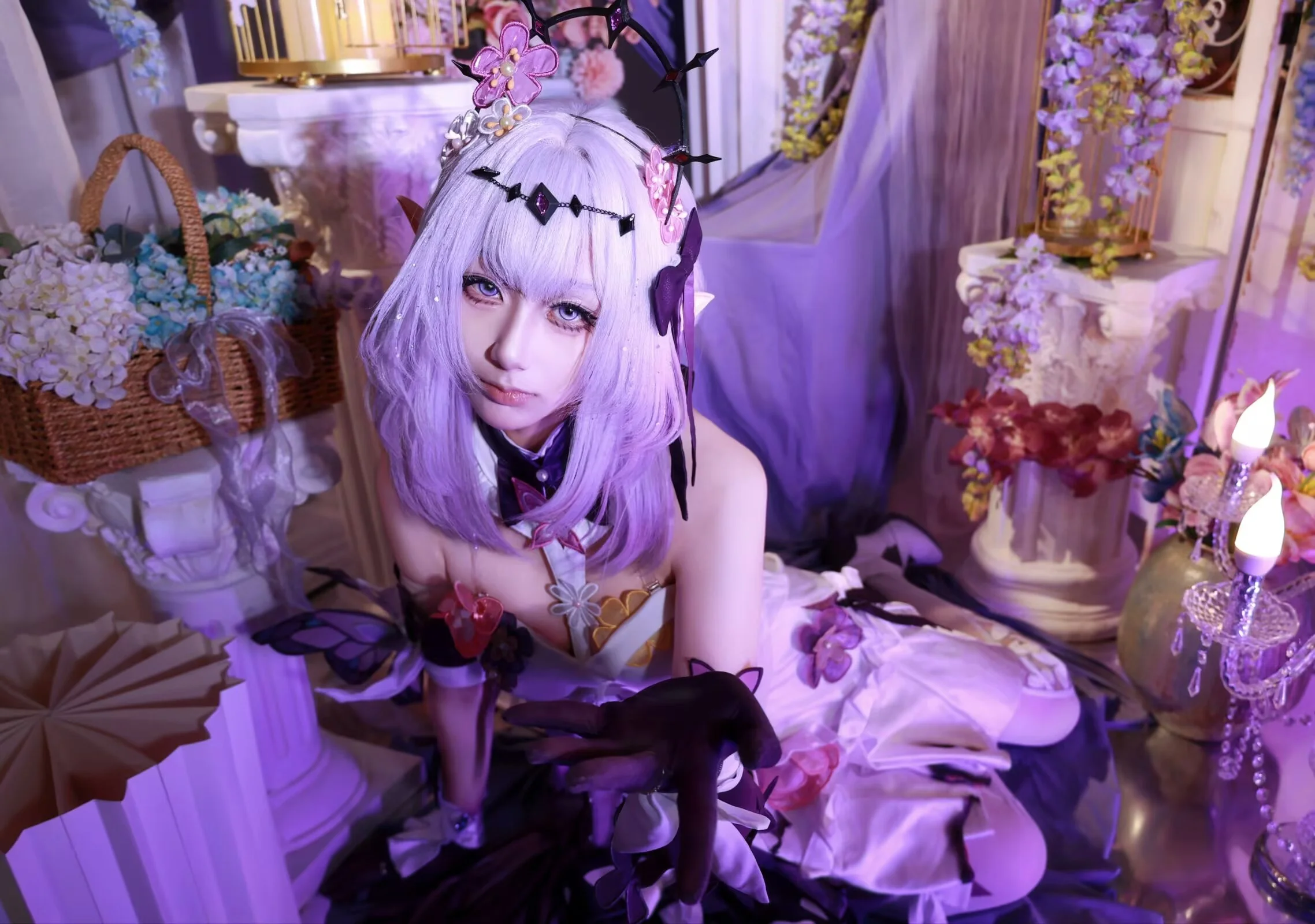 紫藤花与水晶灯下的镰刀少女 - 第 4 张