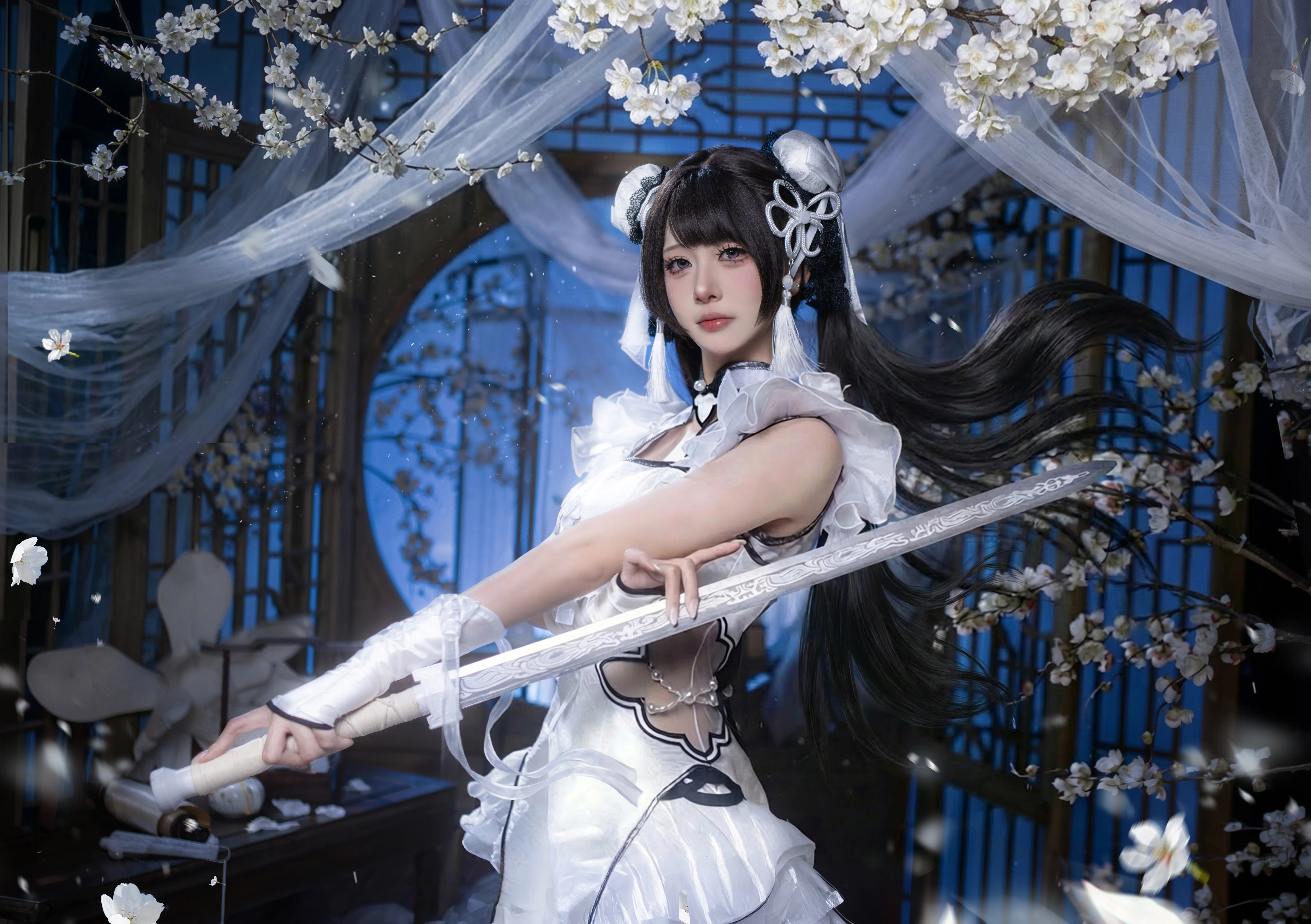 【殷紫萍cos】永劫无间玉髓冰心，持剑回眸的一瞬