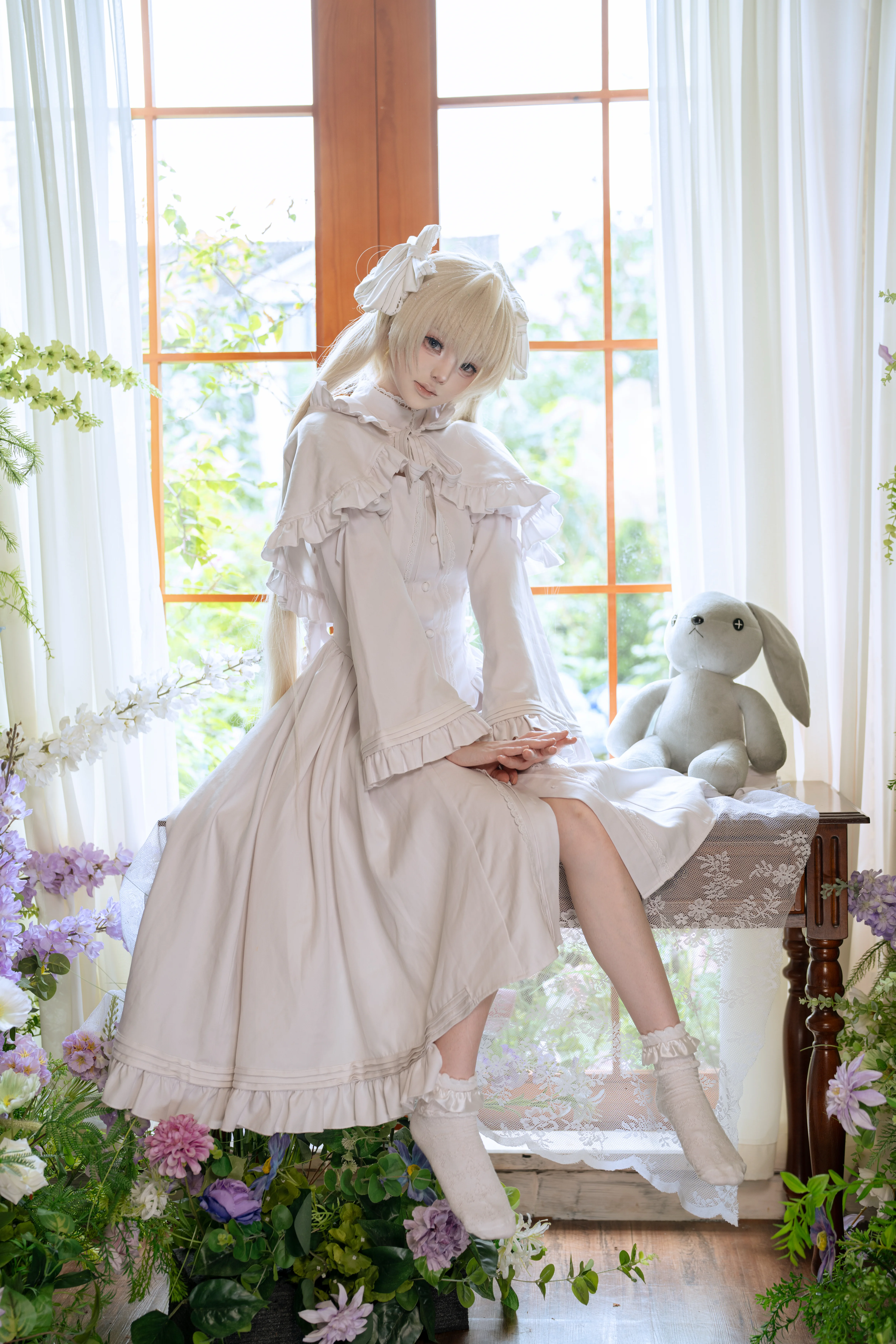 【春野日穹cos】缘之空里的洋装少女