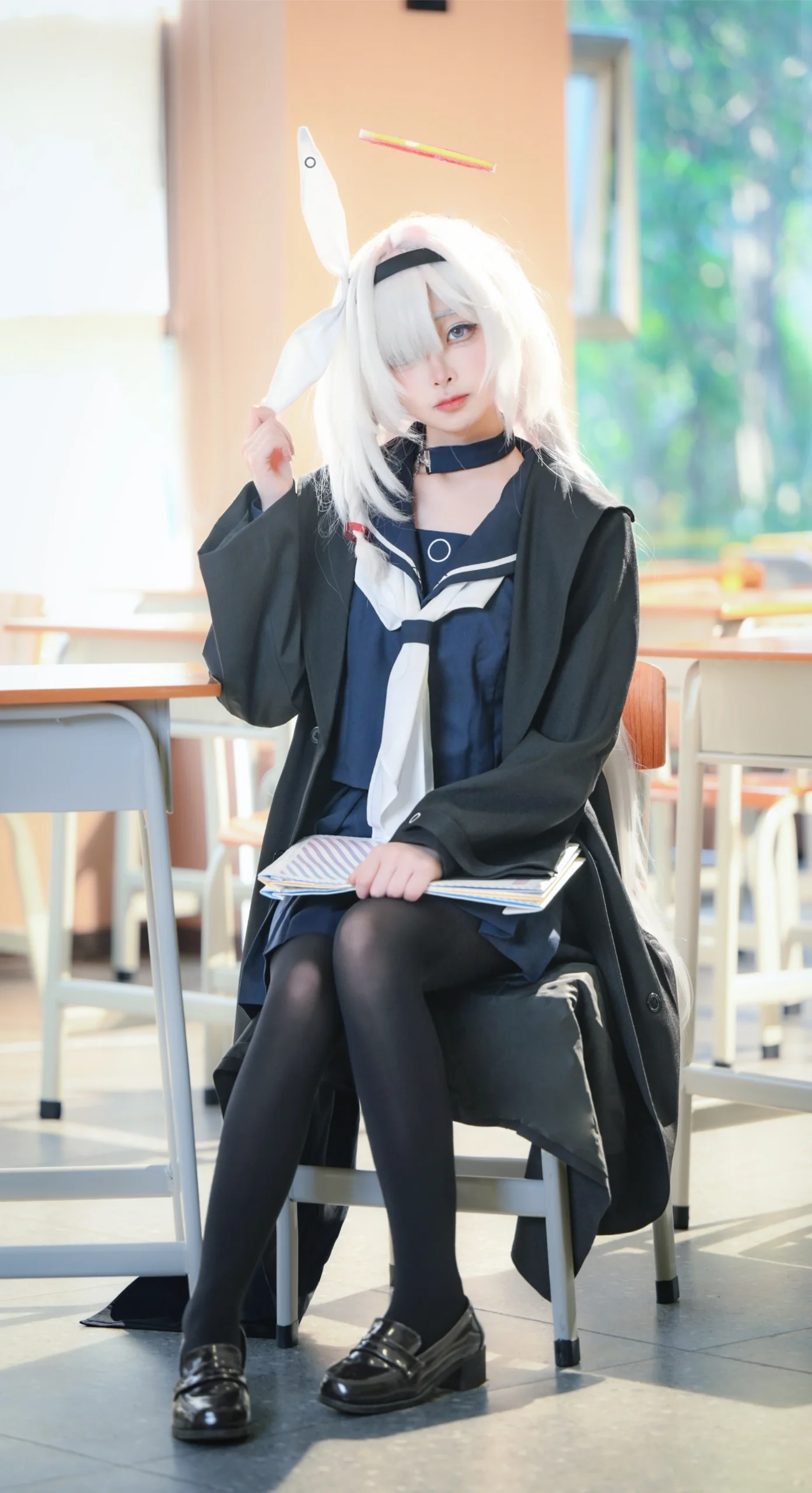 【普拉娜cos】沉浸于蔚蓝档案的校园氛围中，捕捉那一抹治愈的灵动