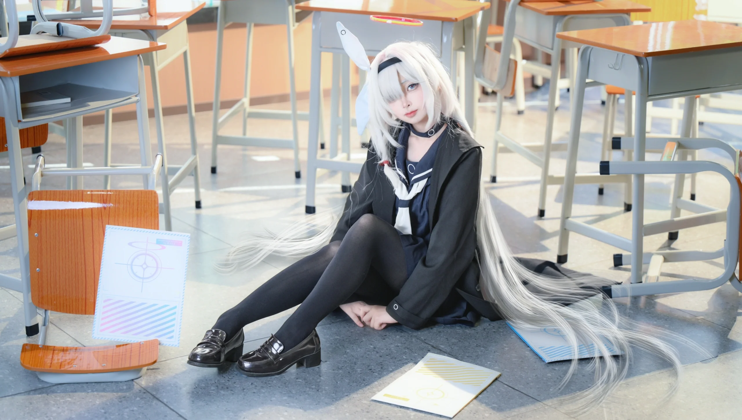 【普拉娜cos】沉浸于蔚蓝档案的校园氛围中，捕捉那一抹治愈的灵动 - 第 7 张