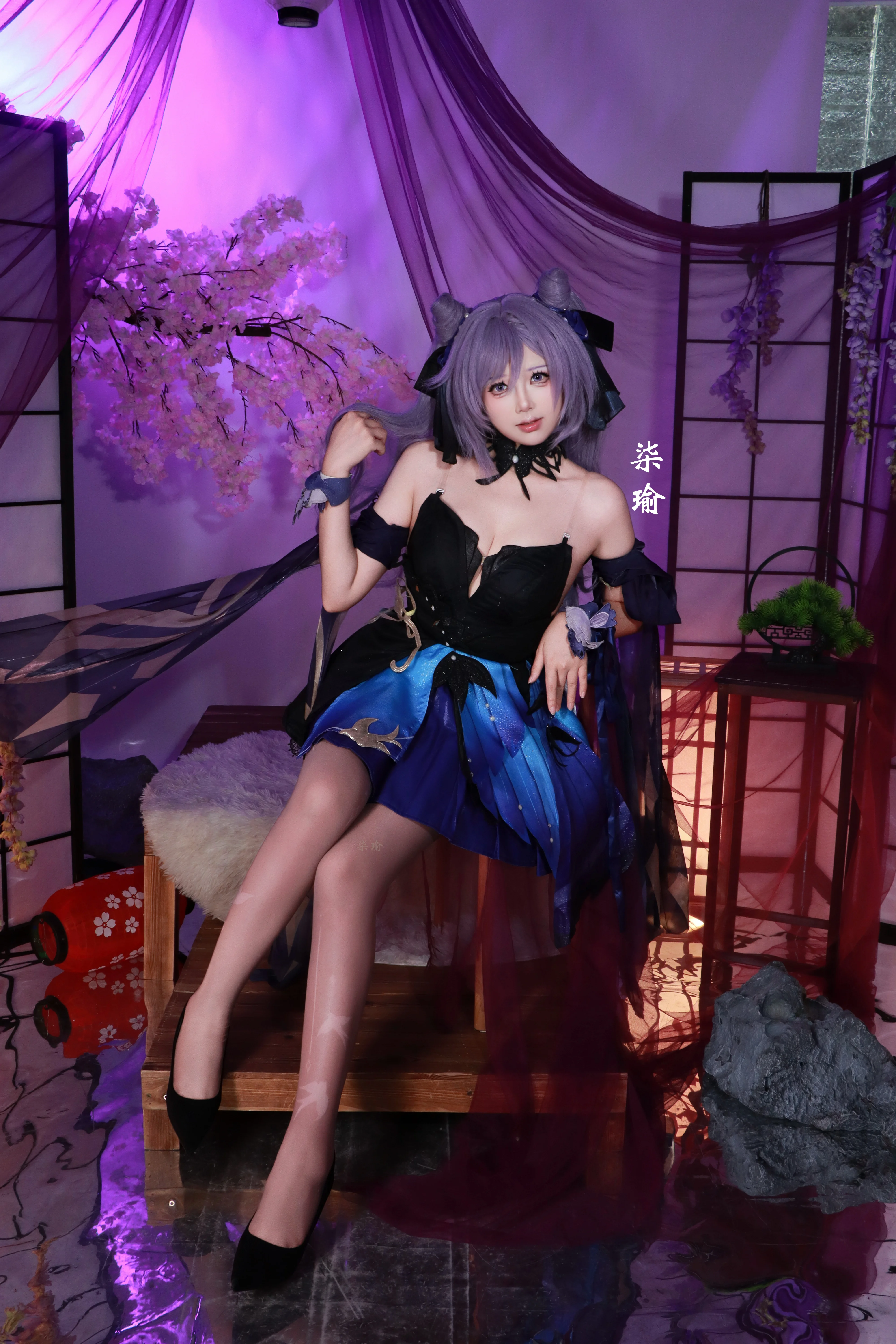 【刻晴cos】原神刻晴霓裾翩躚的靜謐一角 - 第 2 張