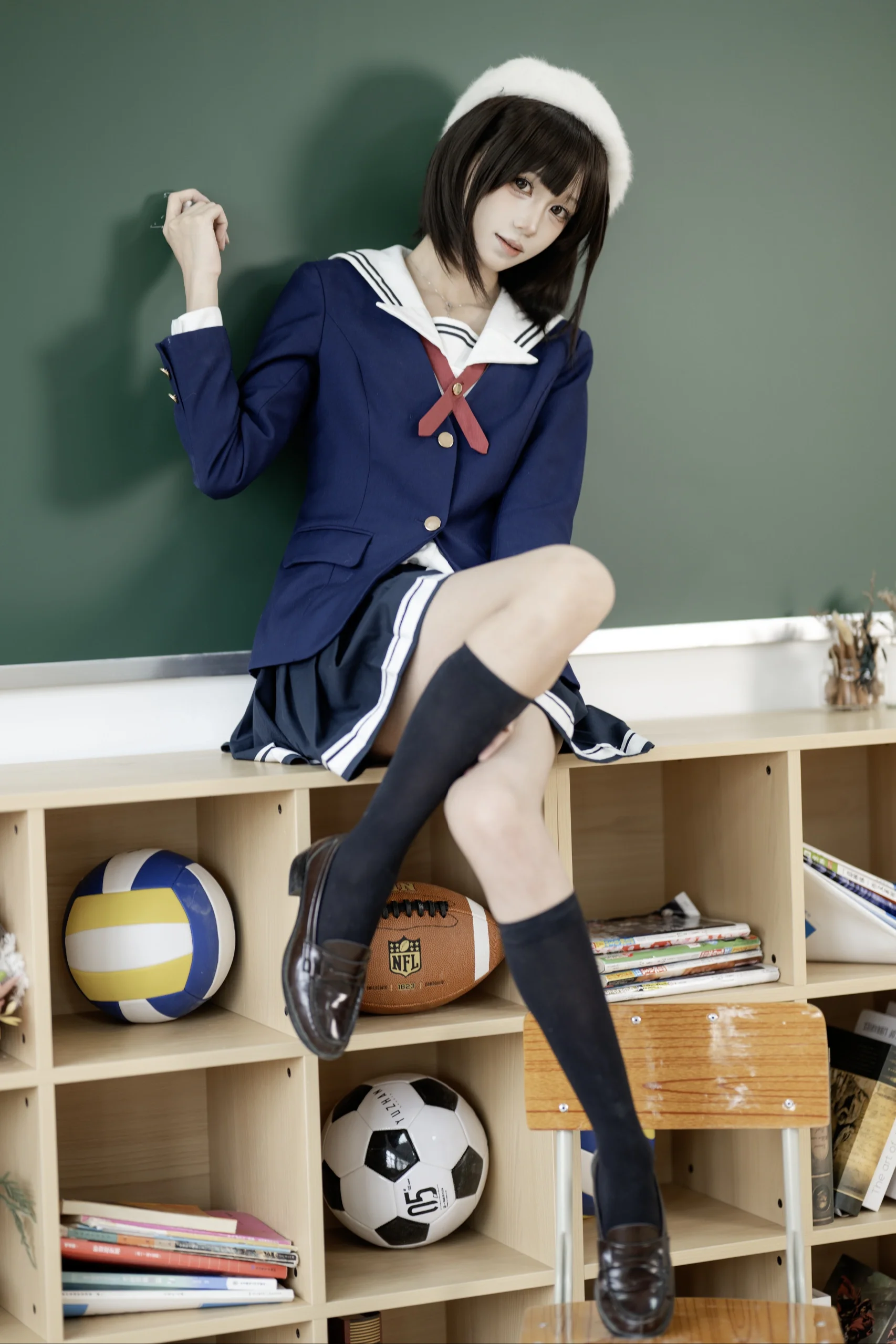 【加藤惠cos】女主角的余裕，校园里的小恶魔感 - 第 6 张