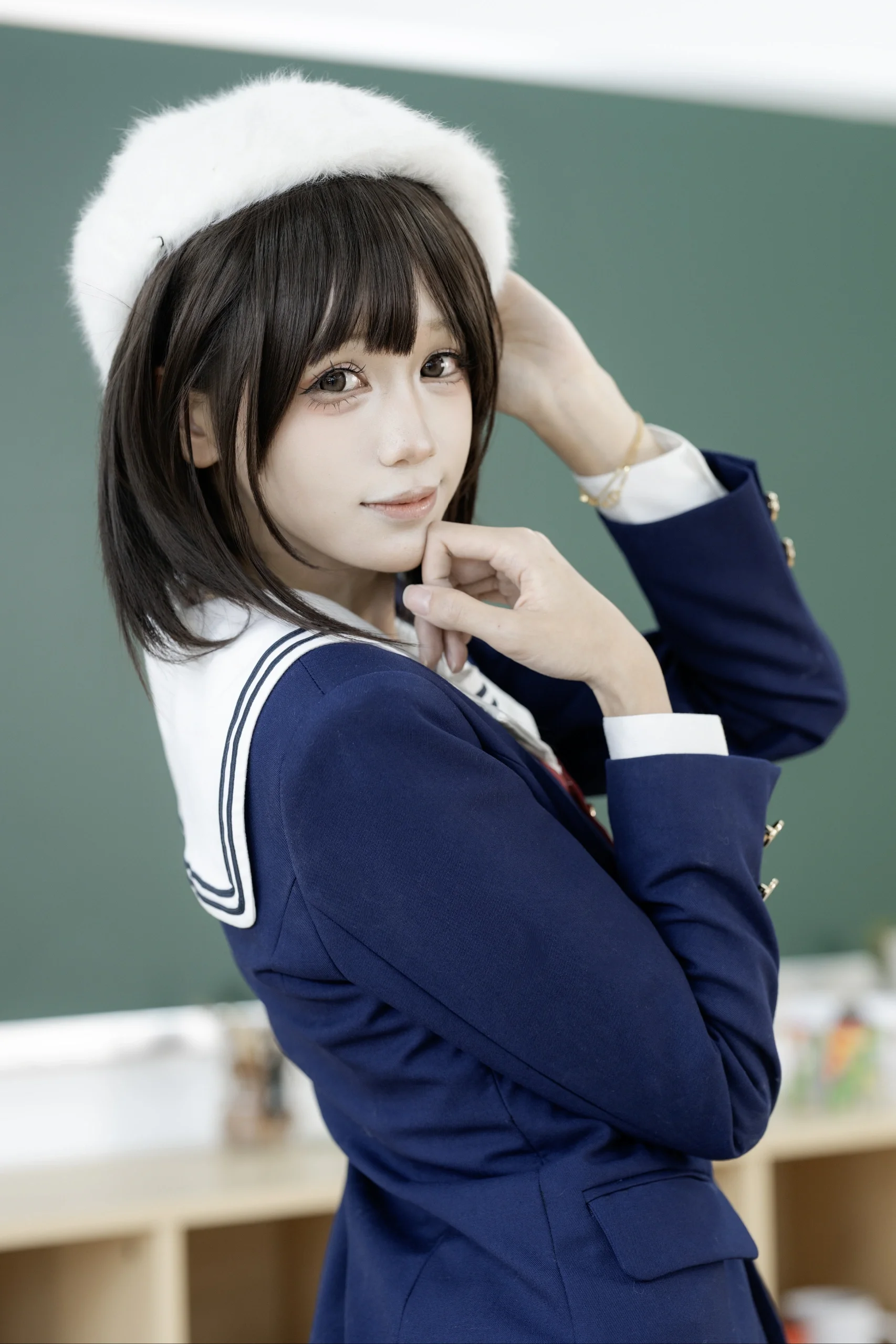 【加藤惠cos】女主角的余裕，校园里的小恶魔感 - 第 8 张