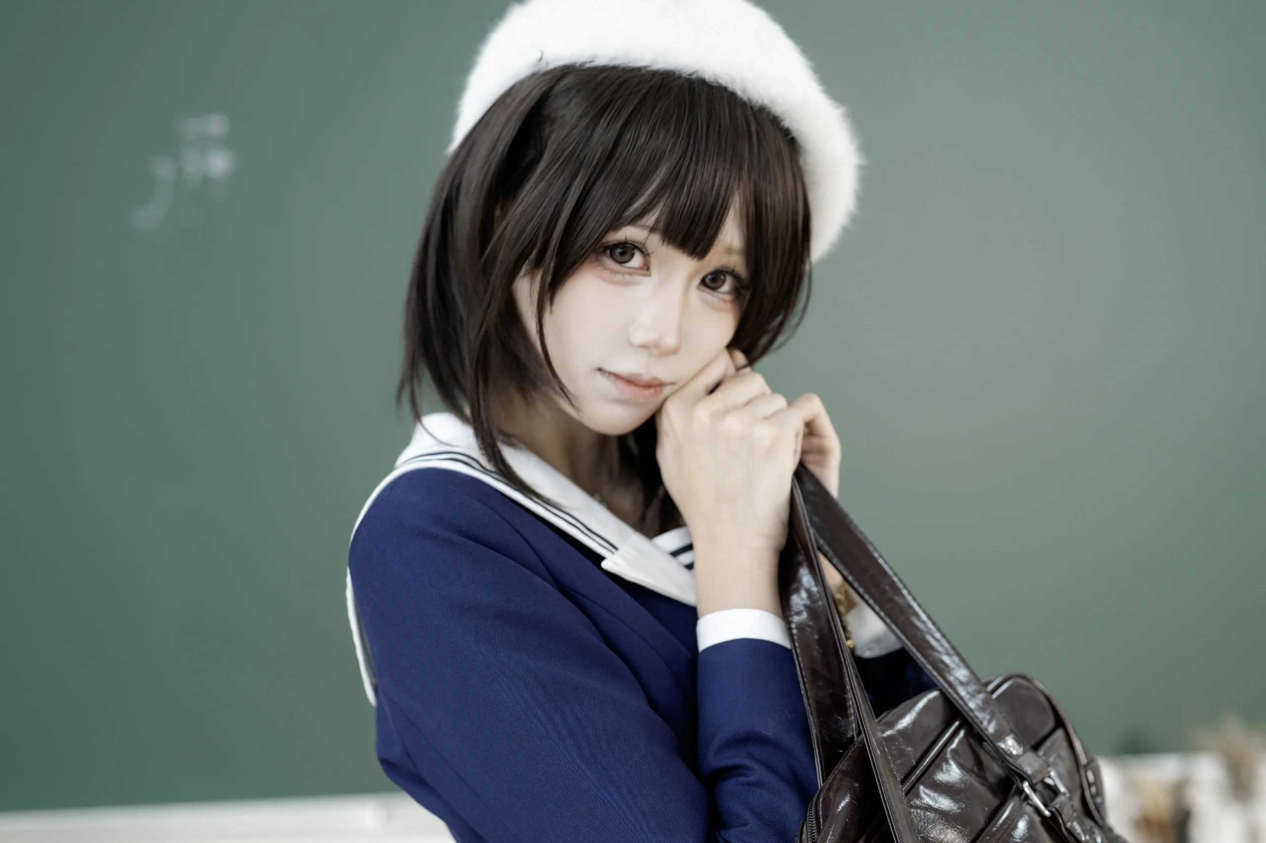 【加藤惠cos】女主角的余裕，校园里的小恶魔感 - 第 9 张