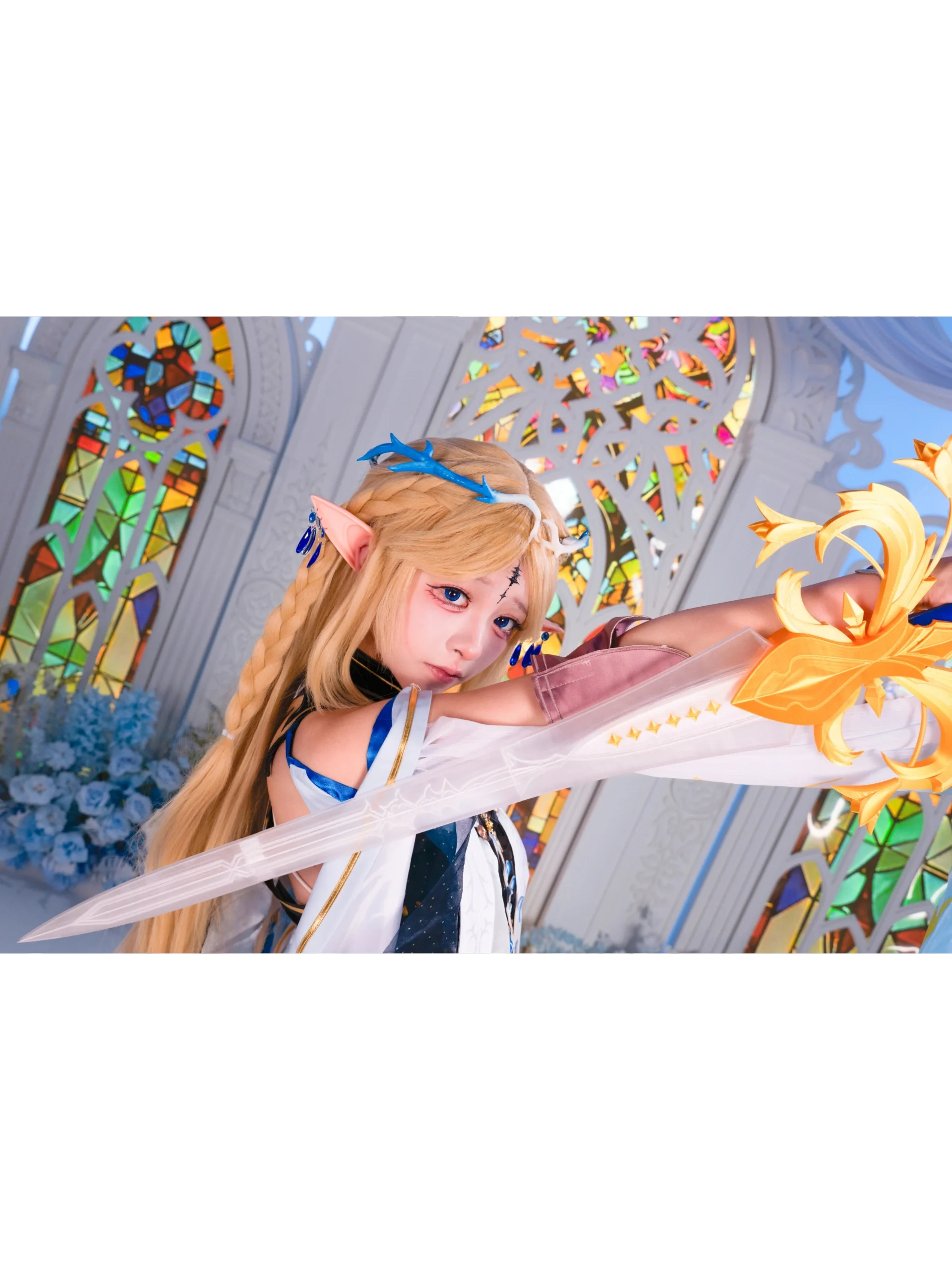 【カルテジア コスプレ】鳴潮の聖女、大剣を手にする瞬間 - 7 枚目