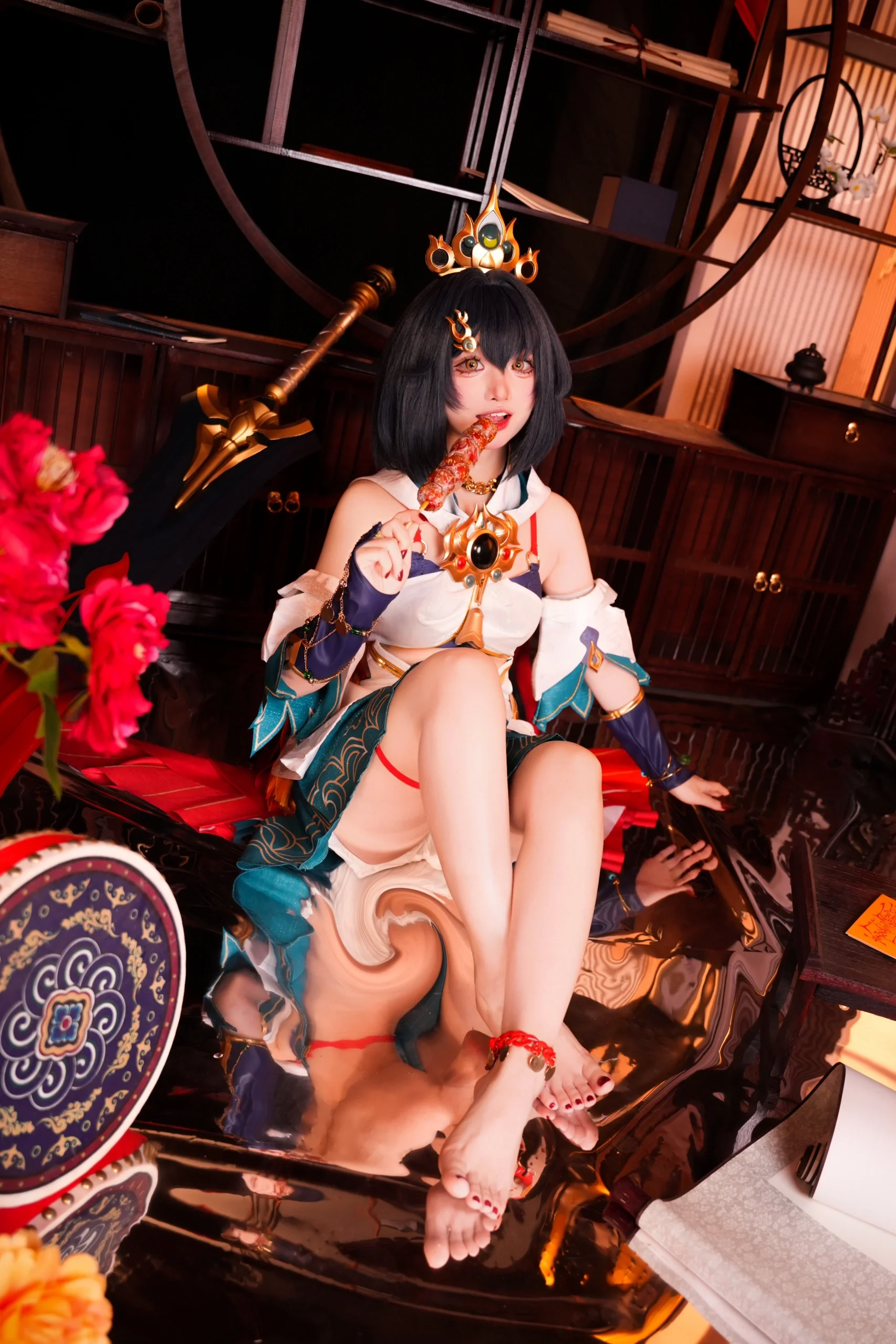 【雲璃 コスプレ】崩壊：スターレイルの剣狂い少女、タンフールー（氷糖葫芦）が幸運をもたらす