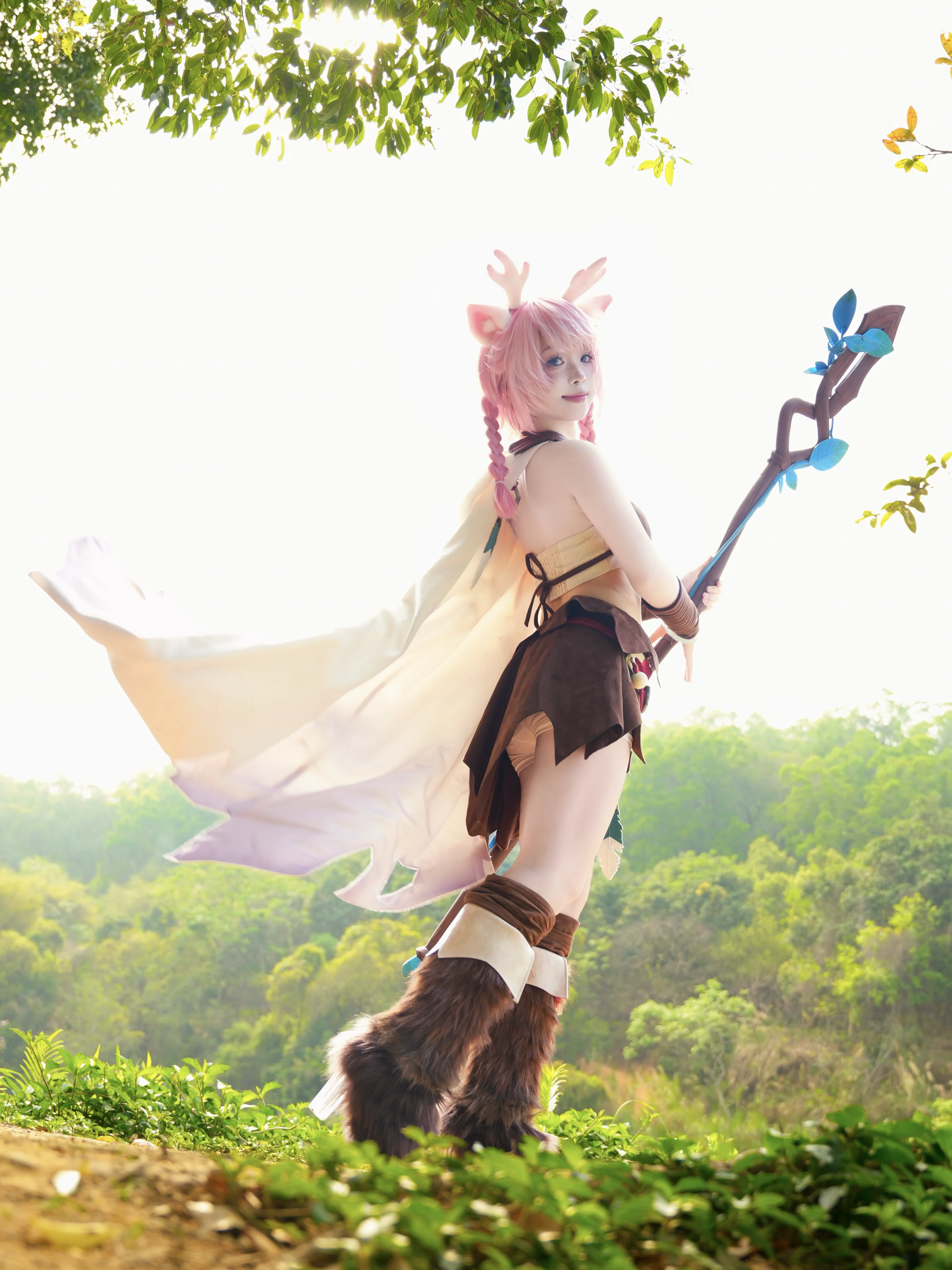 藍白夢幻風cosplay，光影與道具的質感搭配 - 第 4 張
