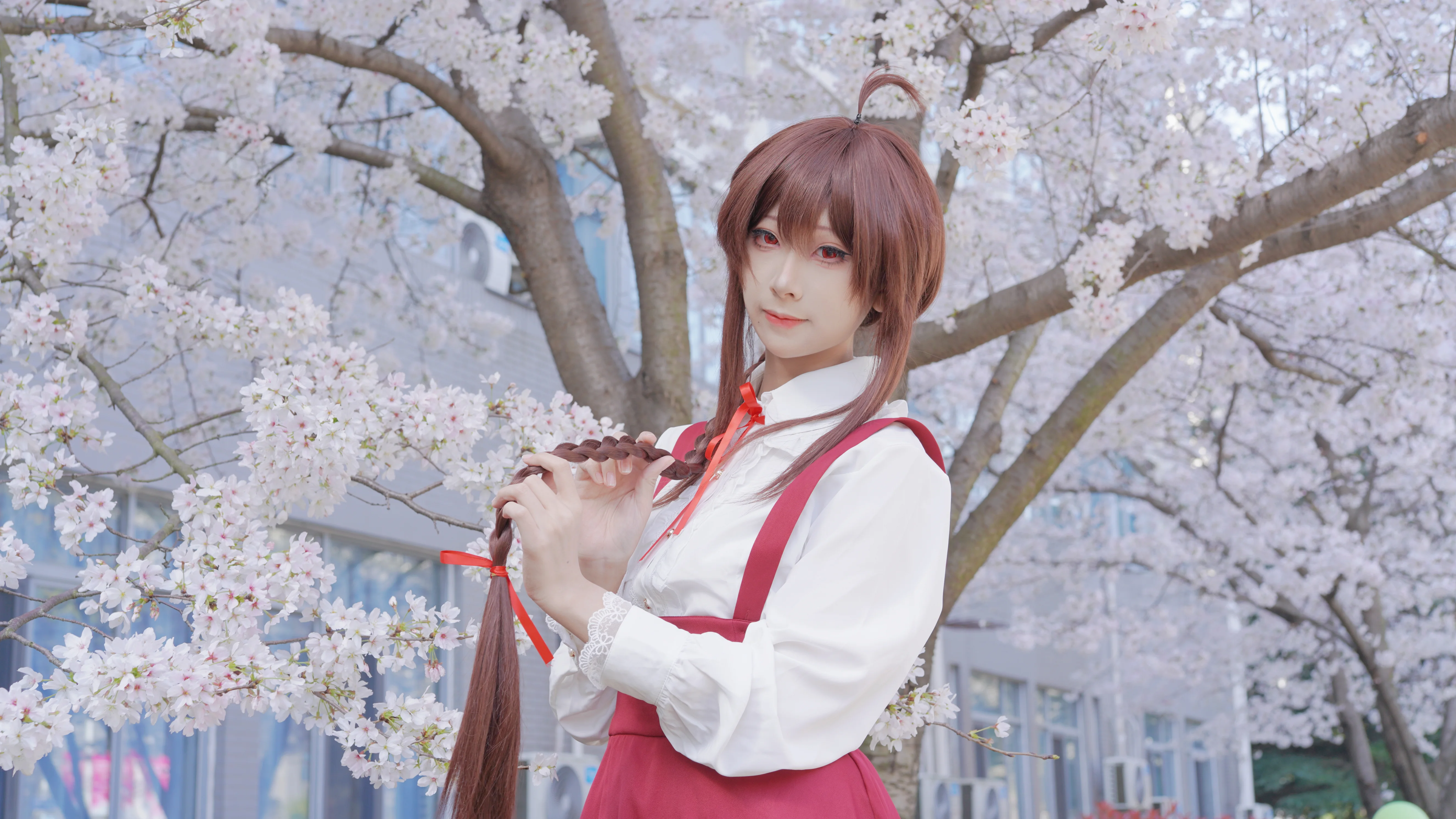 【楽正綾コスプレ】桜の木の下の告白詩、ボーカロイドが紡ぐ春の記憶 - 3 枚目