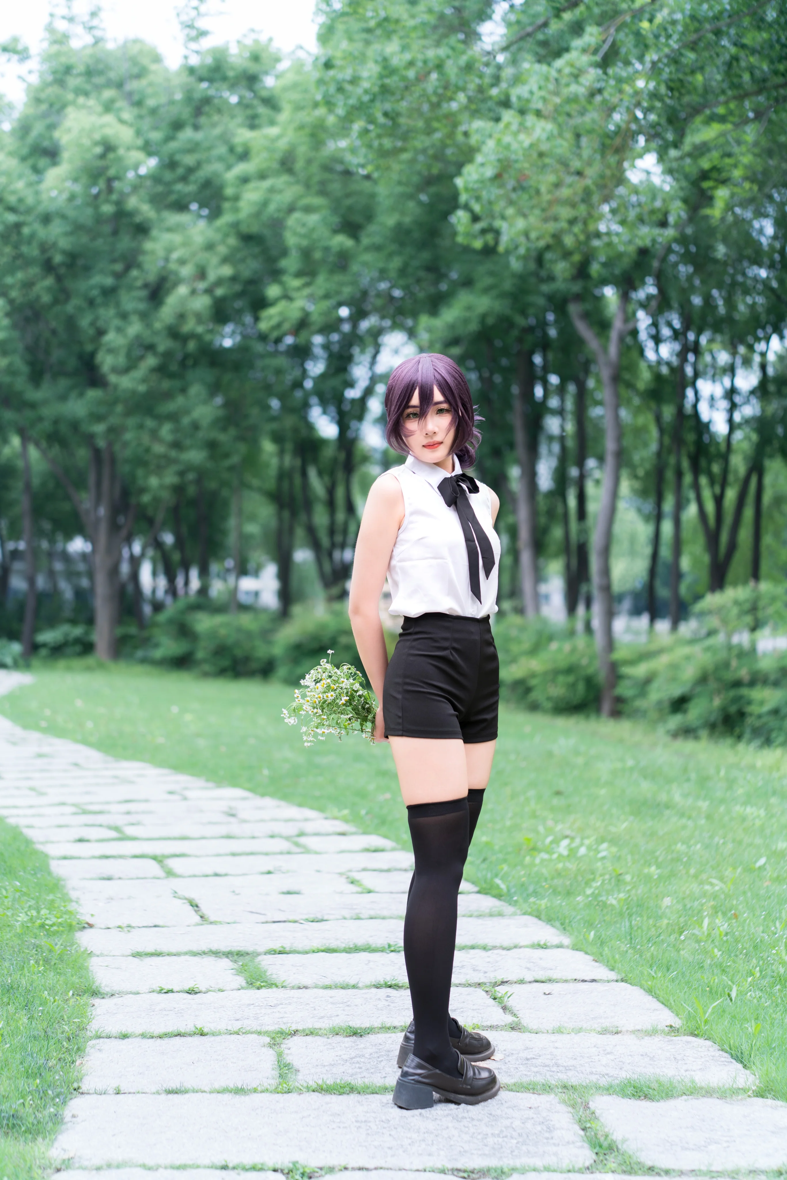 【蕾塞cos】在绿意中与电次君的浪漫约定 - 第1张
