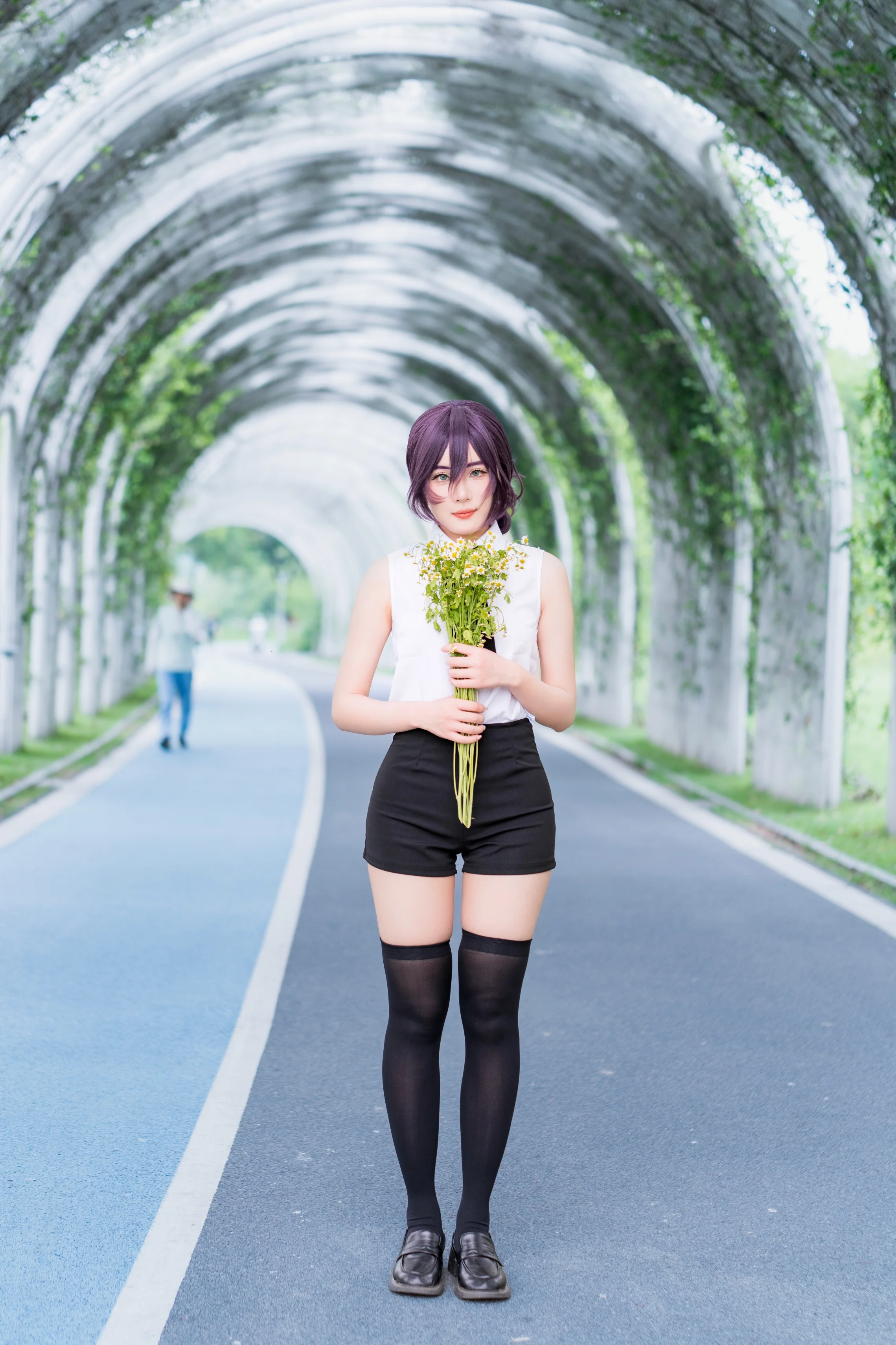 【蕾塞cos】在绿意中与电次君的浪漫约定 - 第3张