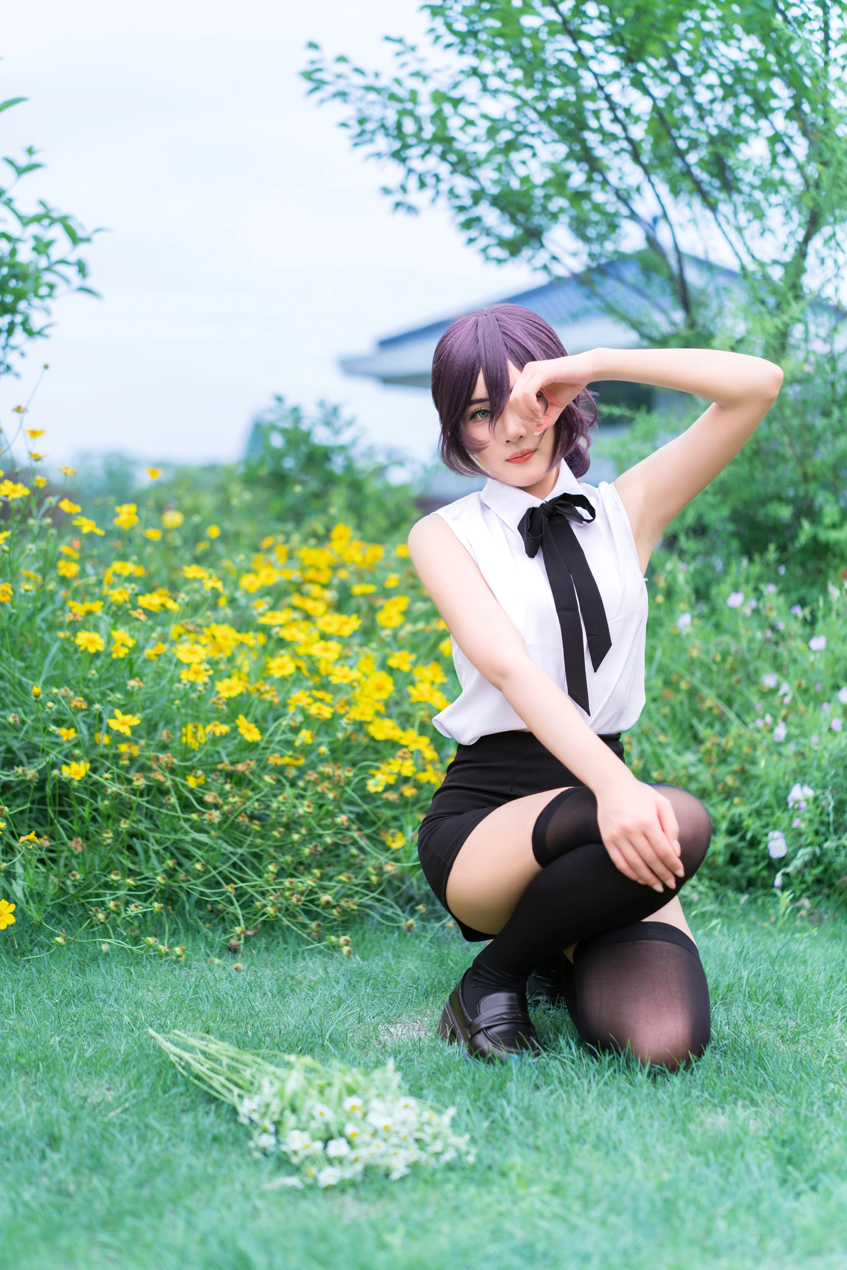 【蕾塞cos】電鋸人 夏日草地裡的清爽定格 - 第 5 張