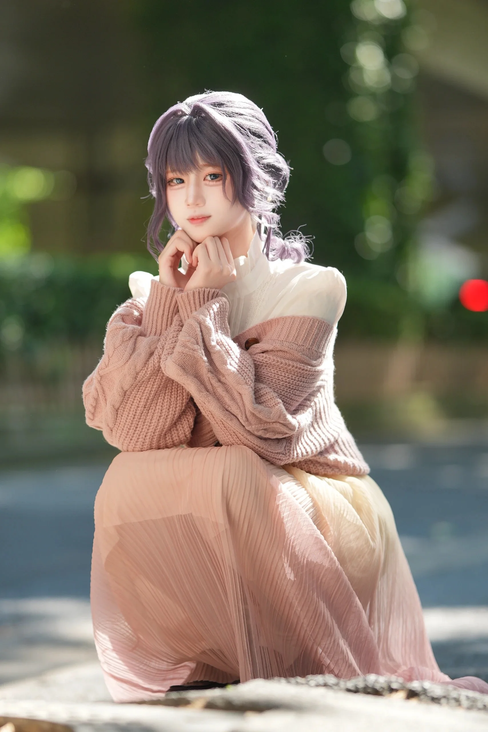 【和栗薫子 コスプレ】陽光の中の優しい瞬間