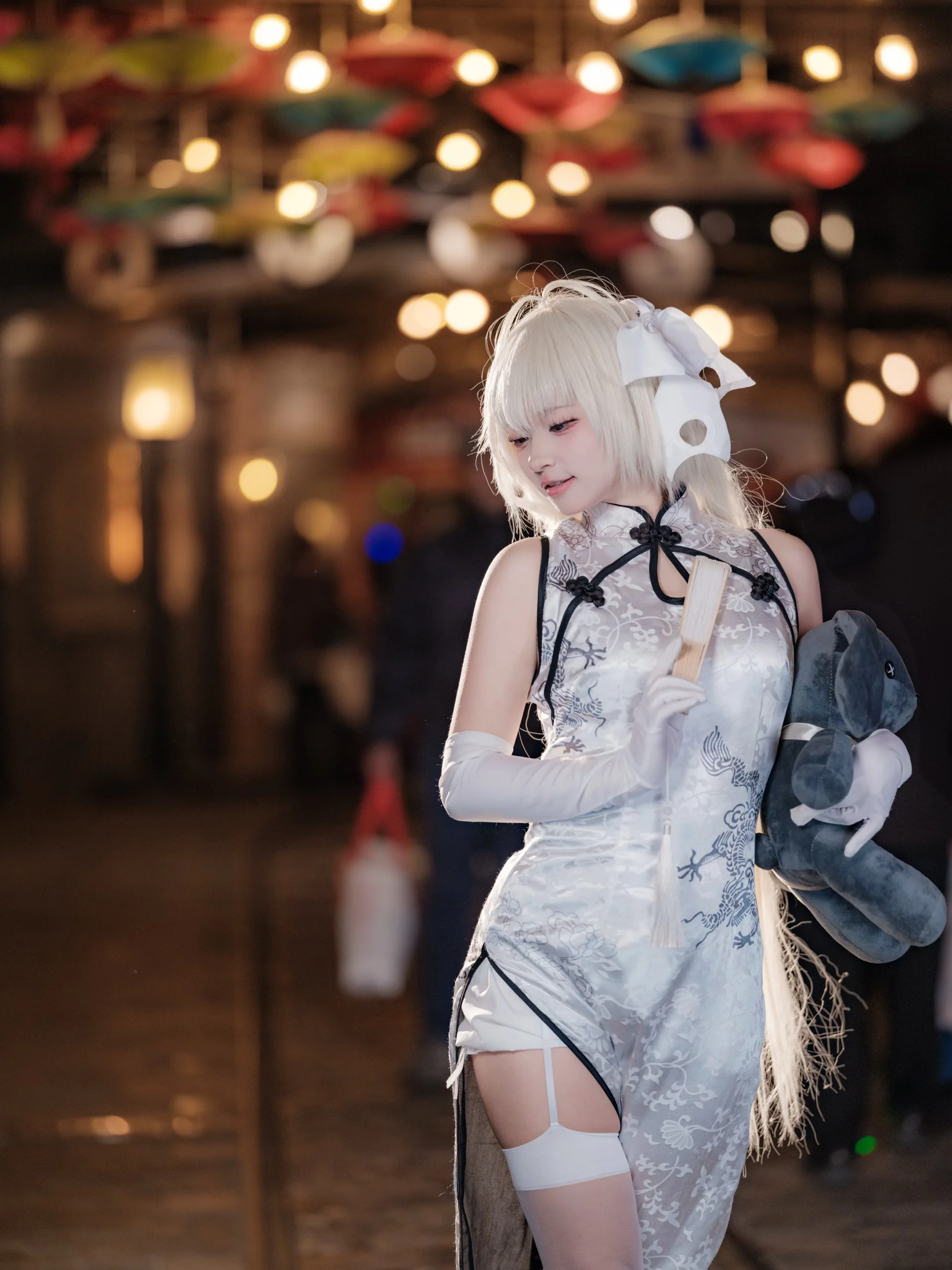 【春日野穹コスプレ】ヨスガノソラに描かれる純白のチャイナドレスと静かな時間