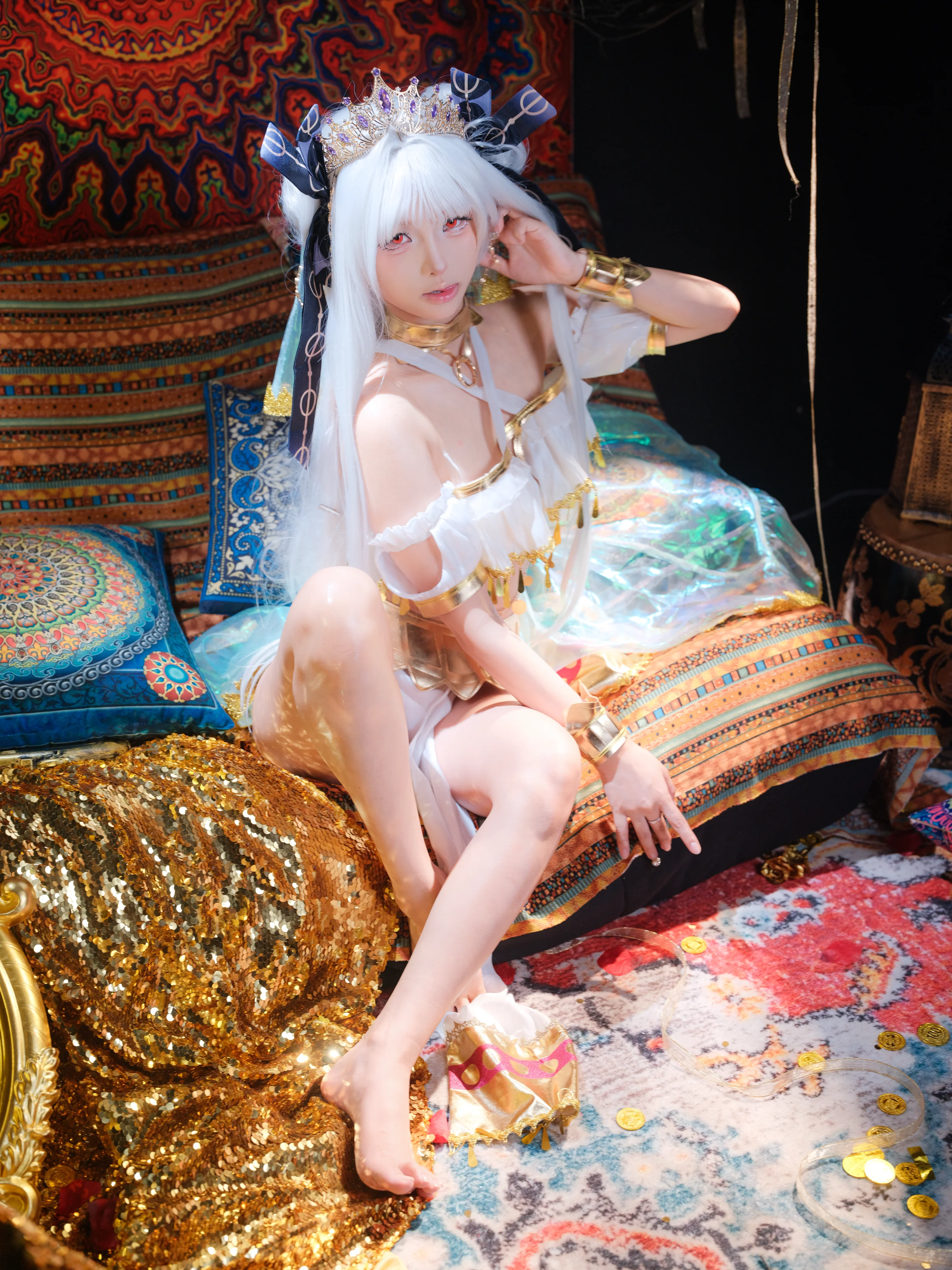 [Princess Lusa Cosplay] White Snow and Red Eyes in Exotic Charm