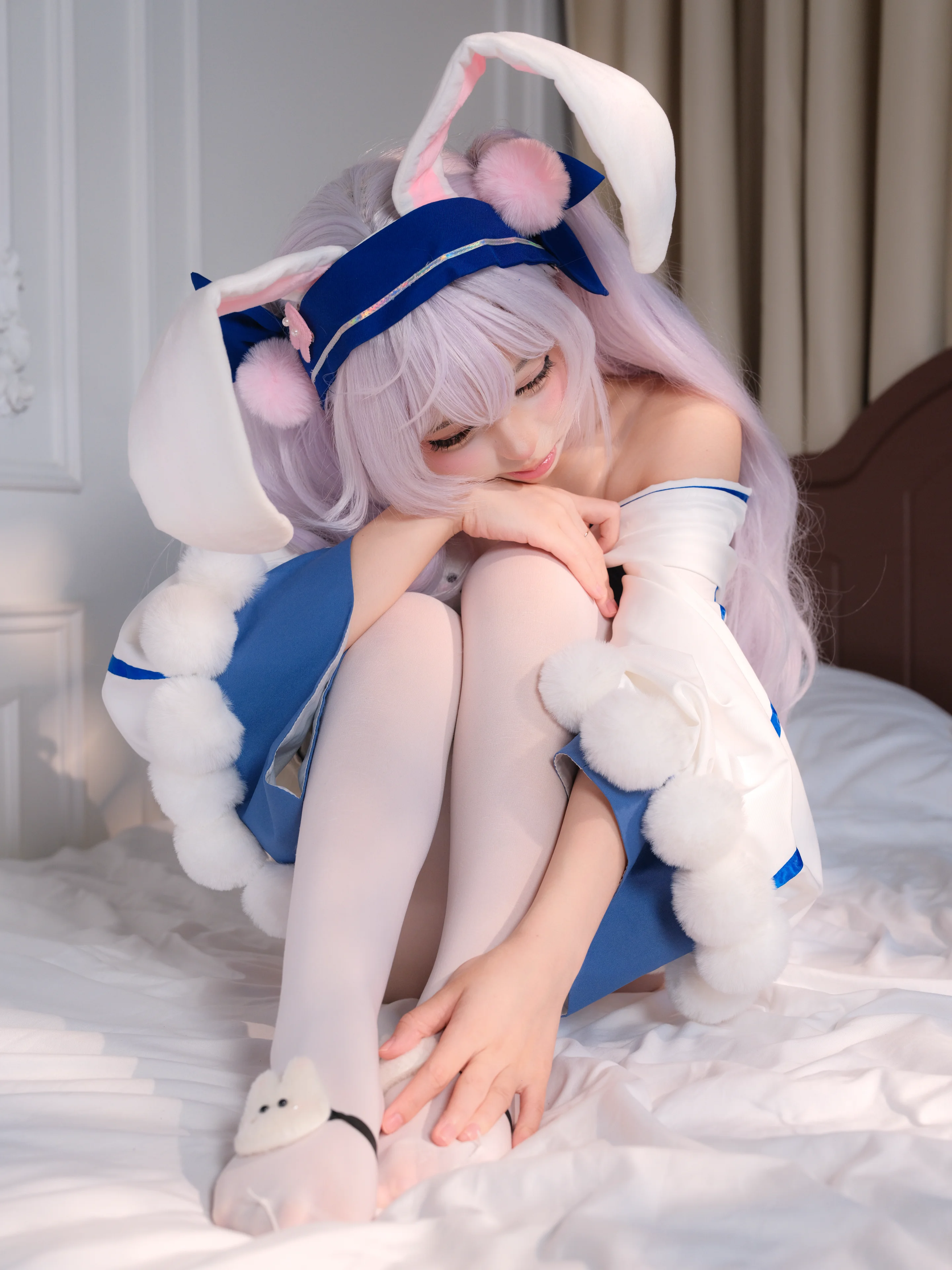 【アズールレーン ラフィー コスプレ】お寝坊うさぎの日常記録 - 2 枚目
