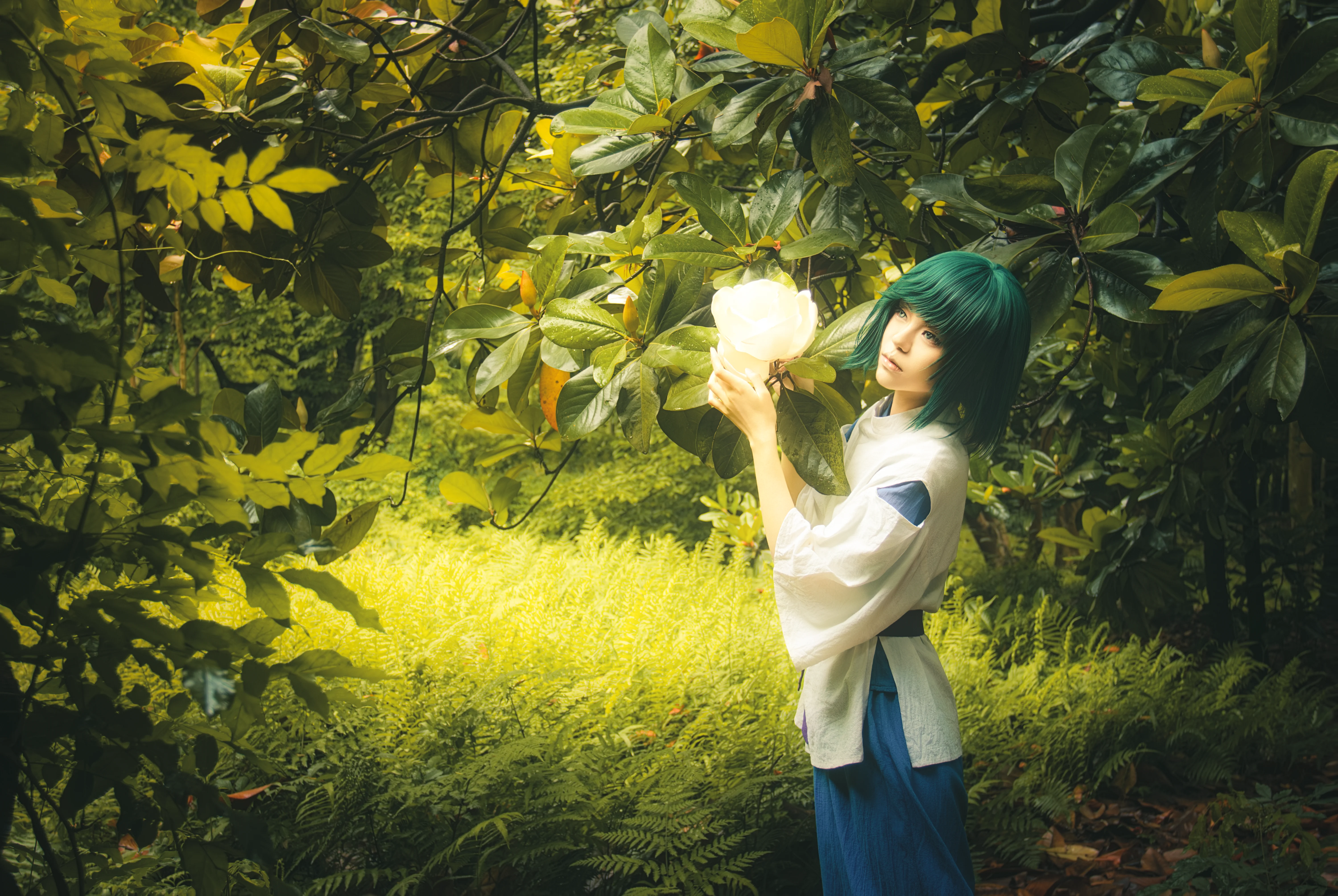 【白龙cos】千与千寻的雨中森林救赎感 - 第 3 张