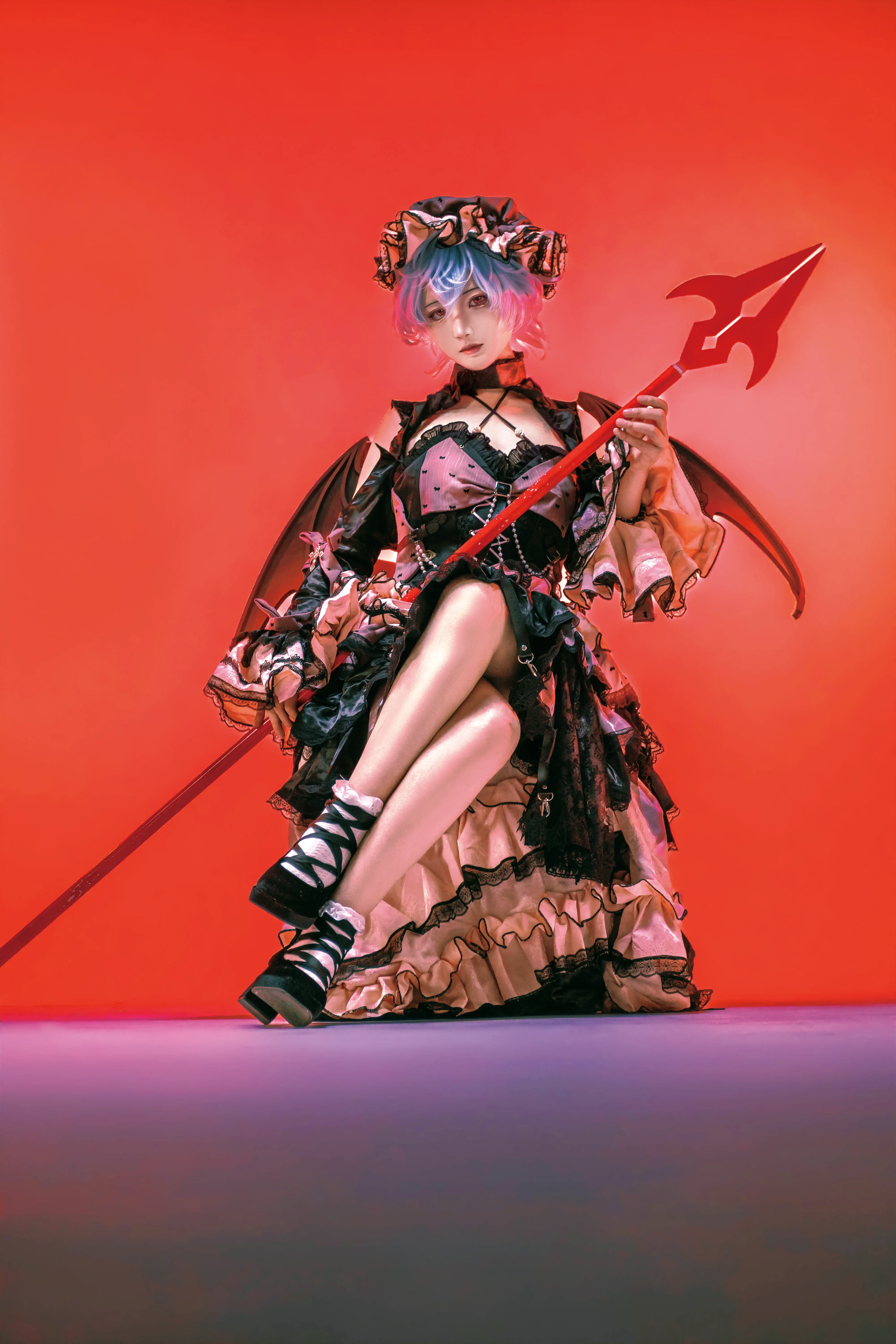 【レミリアコスプレ】東方Project紅魔館のお嬢様、ダークゴシック風コスプレ撮影 - 3 枚目