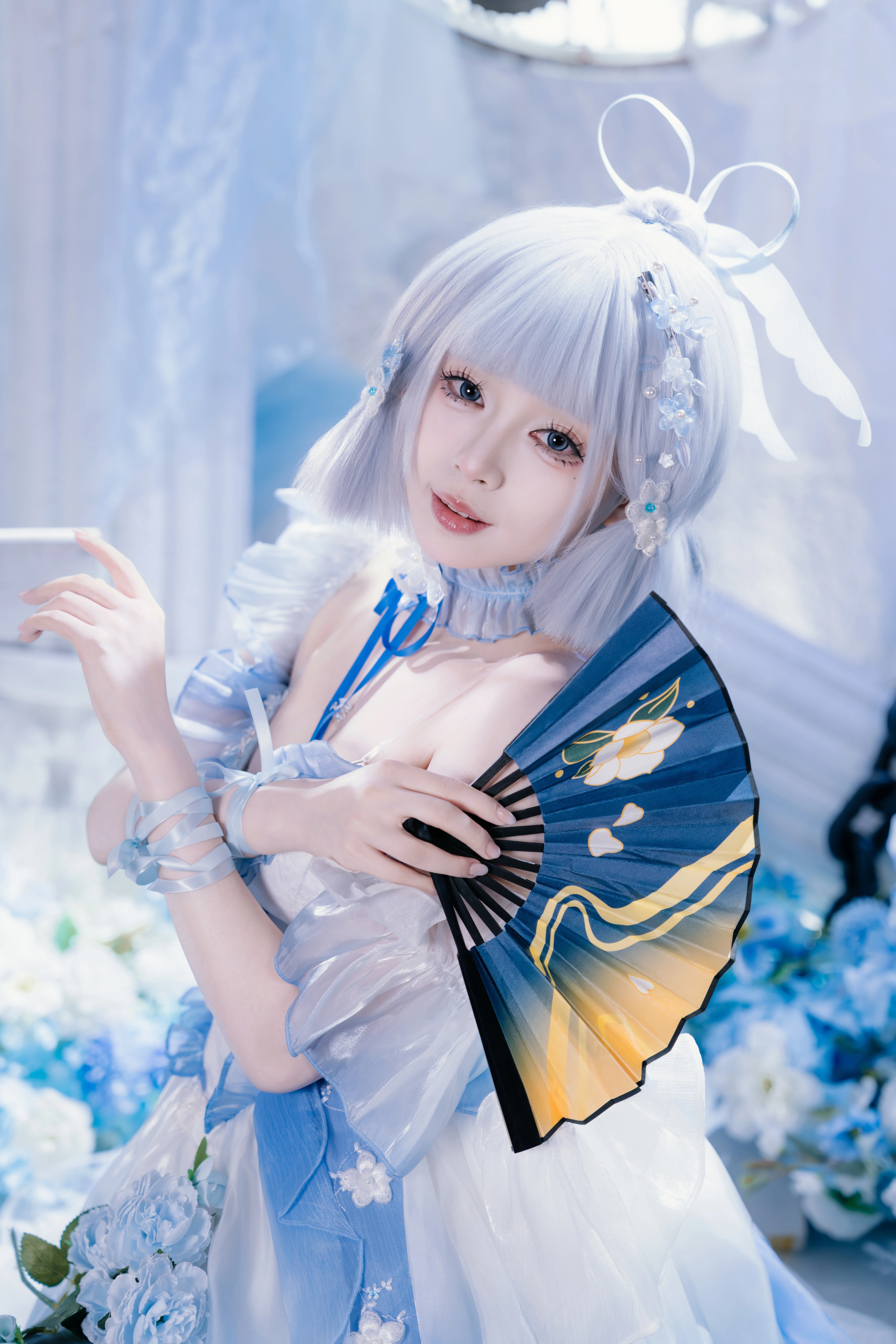 【神里绫华cos】漫天飞雪中，映照出如镜的清辉 - 第 2 张