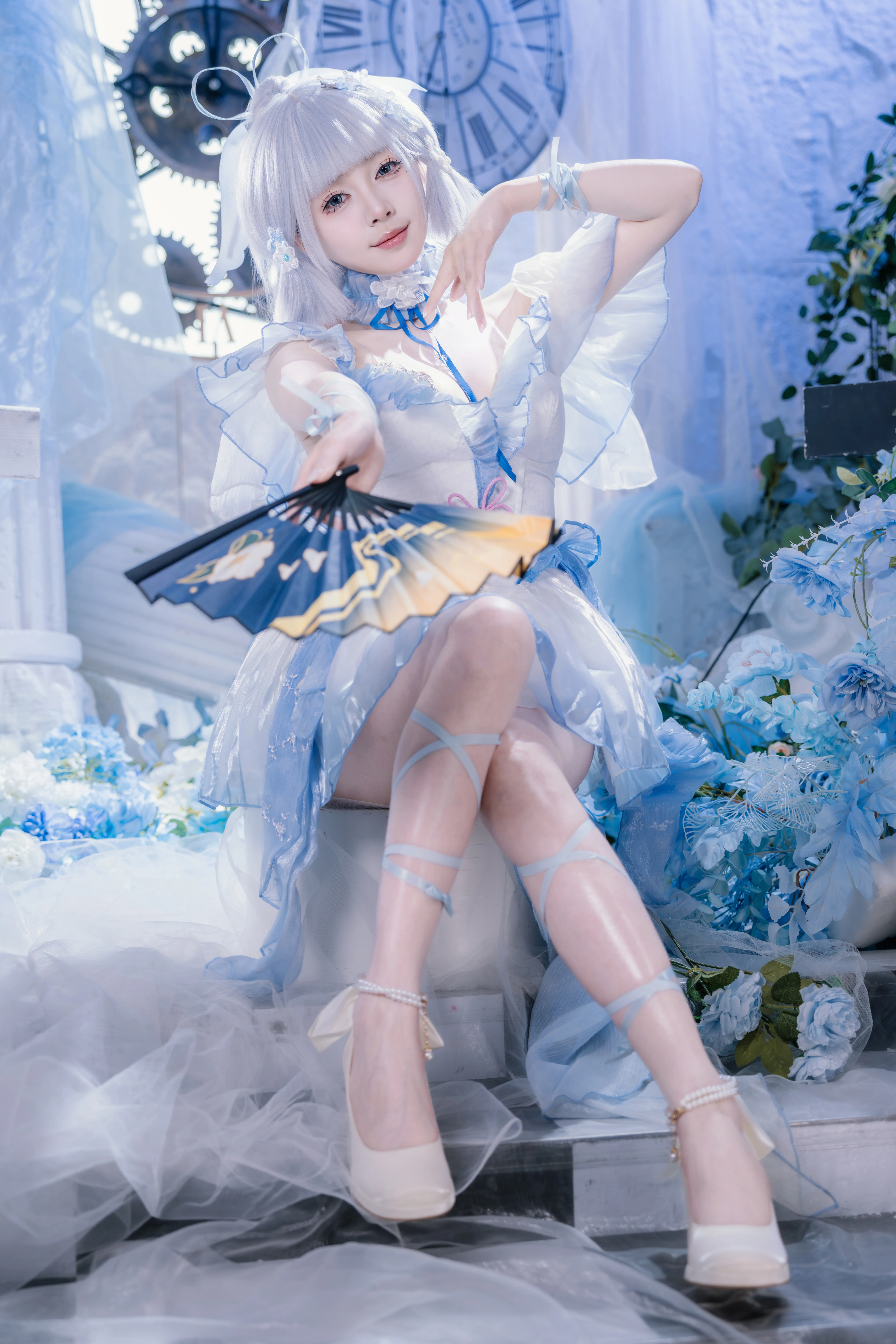 【神里绫华cos】漫天飞雪中，映照出如镜的清辉 - 第 3 张