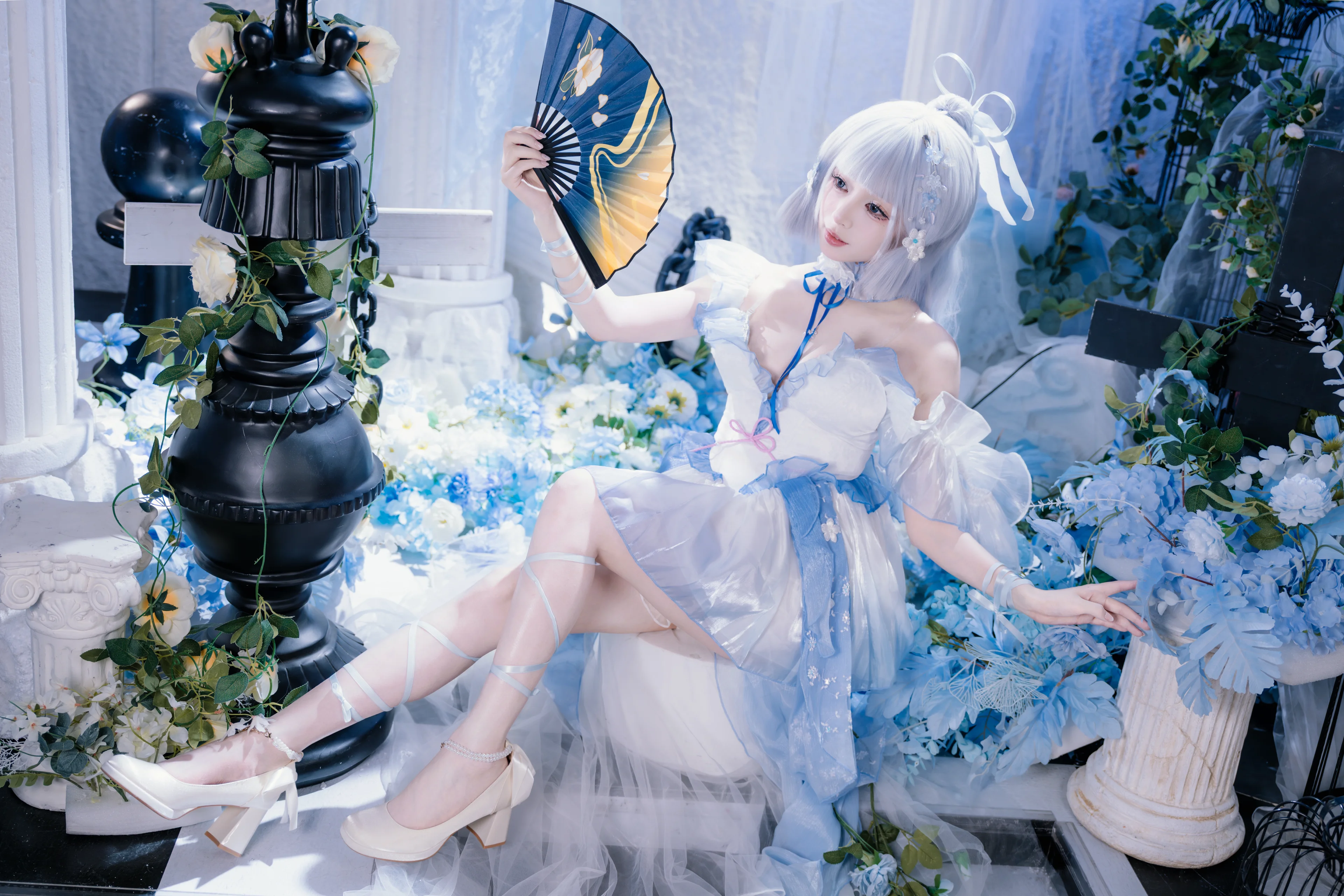 【神里绫华cos】漫天飞雪中，映照出如镜的清辉 - 第 4 张