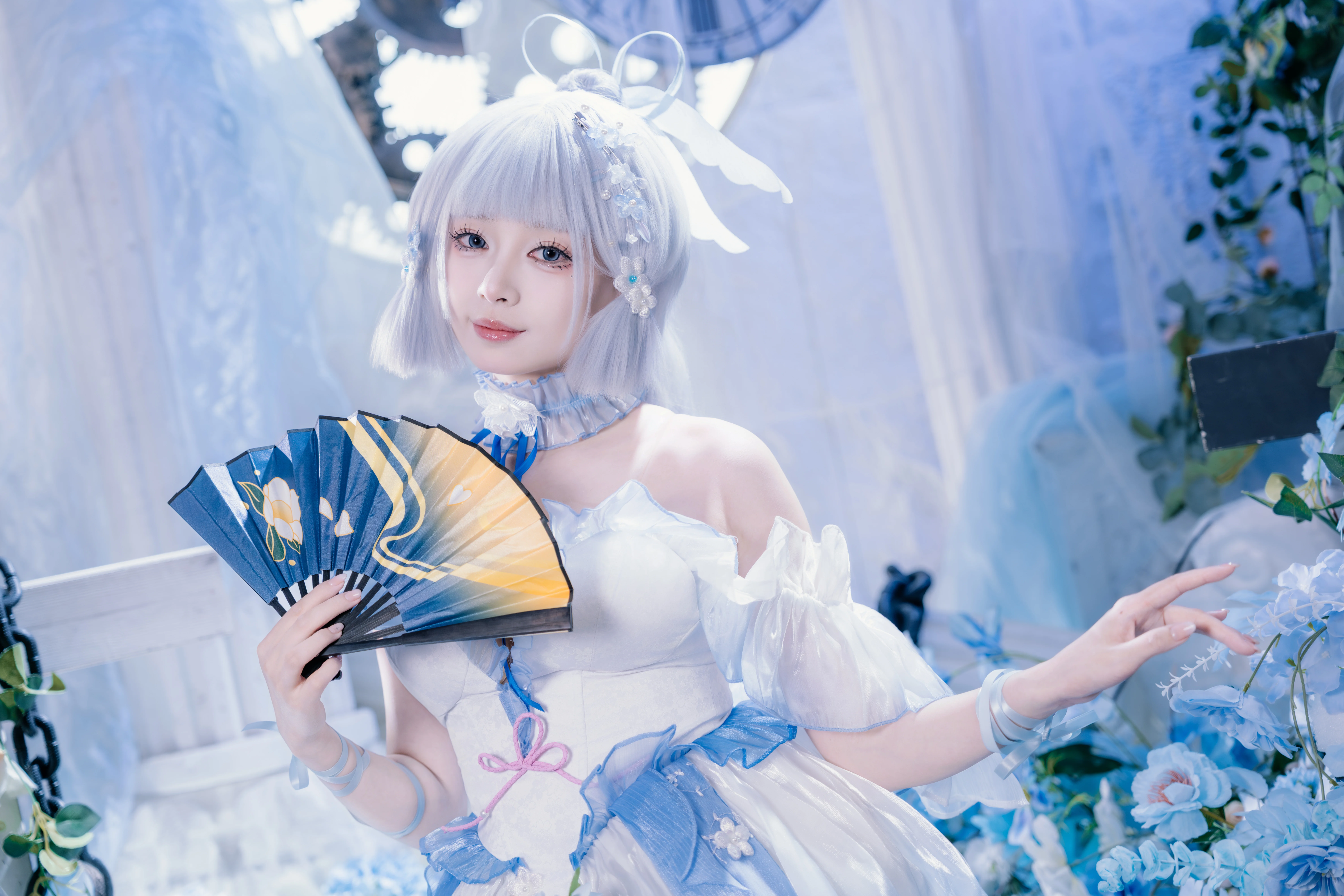 【神里绫华cos】漫天飞雪中，映照出如镜的清辉 - 第 5 张
