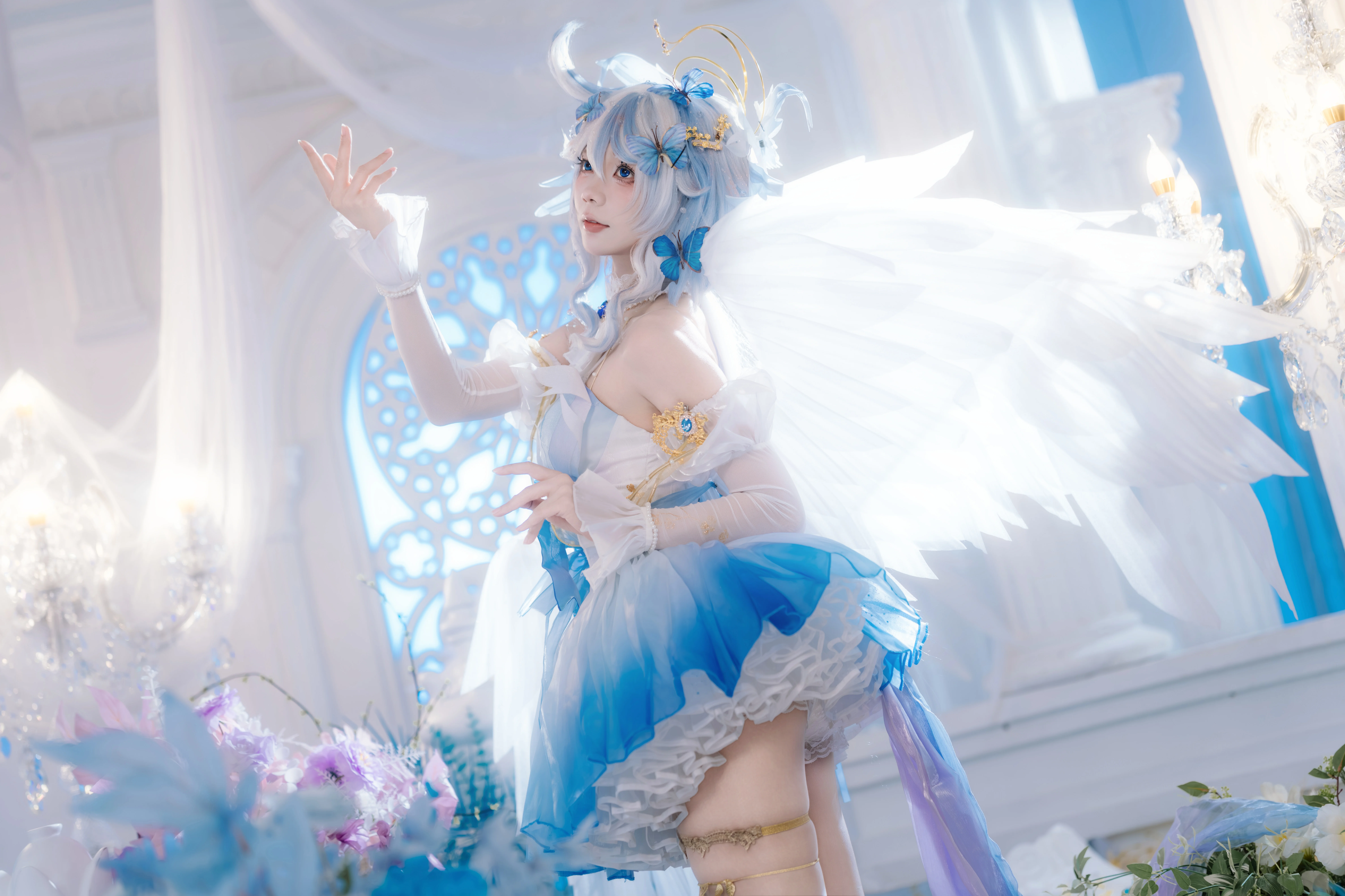 【芙卡洛斯cos】原神水神，在水晶与花海间的定格 - 第 5 张