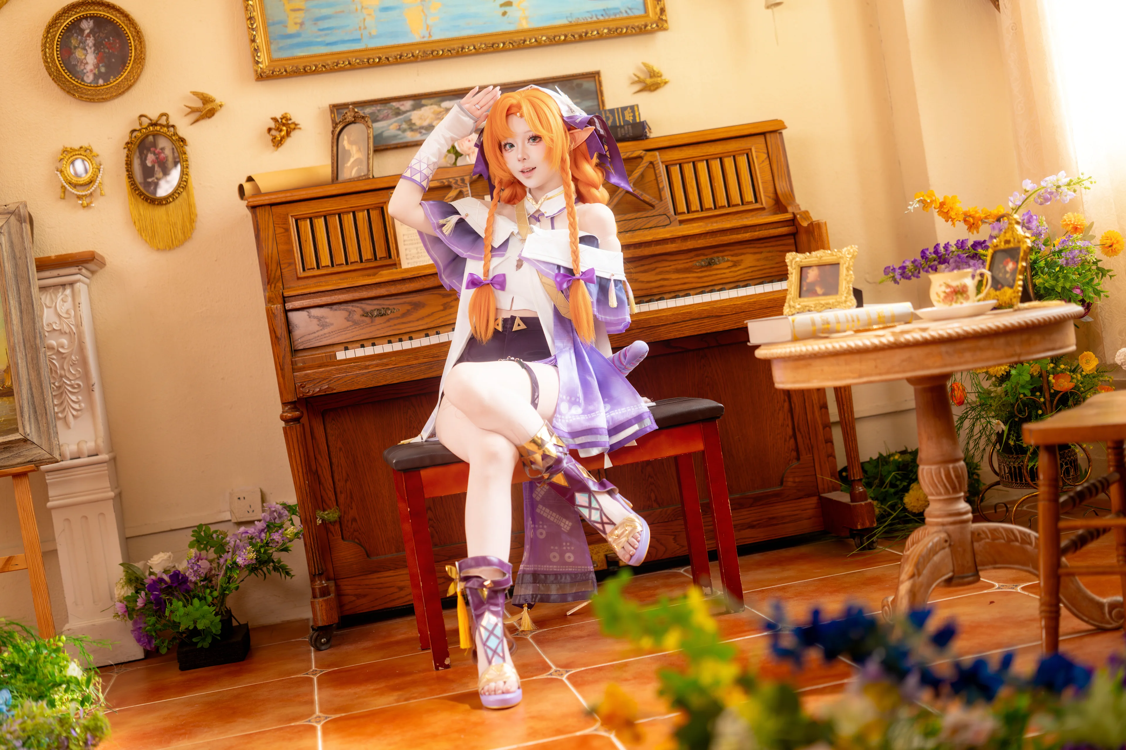 [Sigrika cosplay] Wuthering Waves: A Purple Melody Enlightened in the Shadows - Image 5