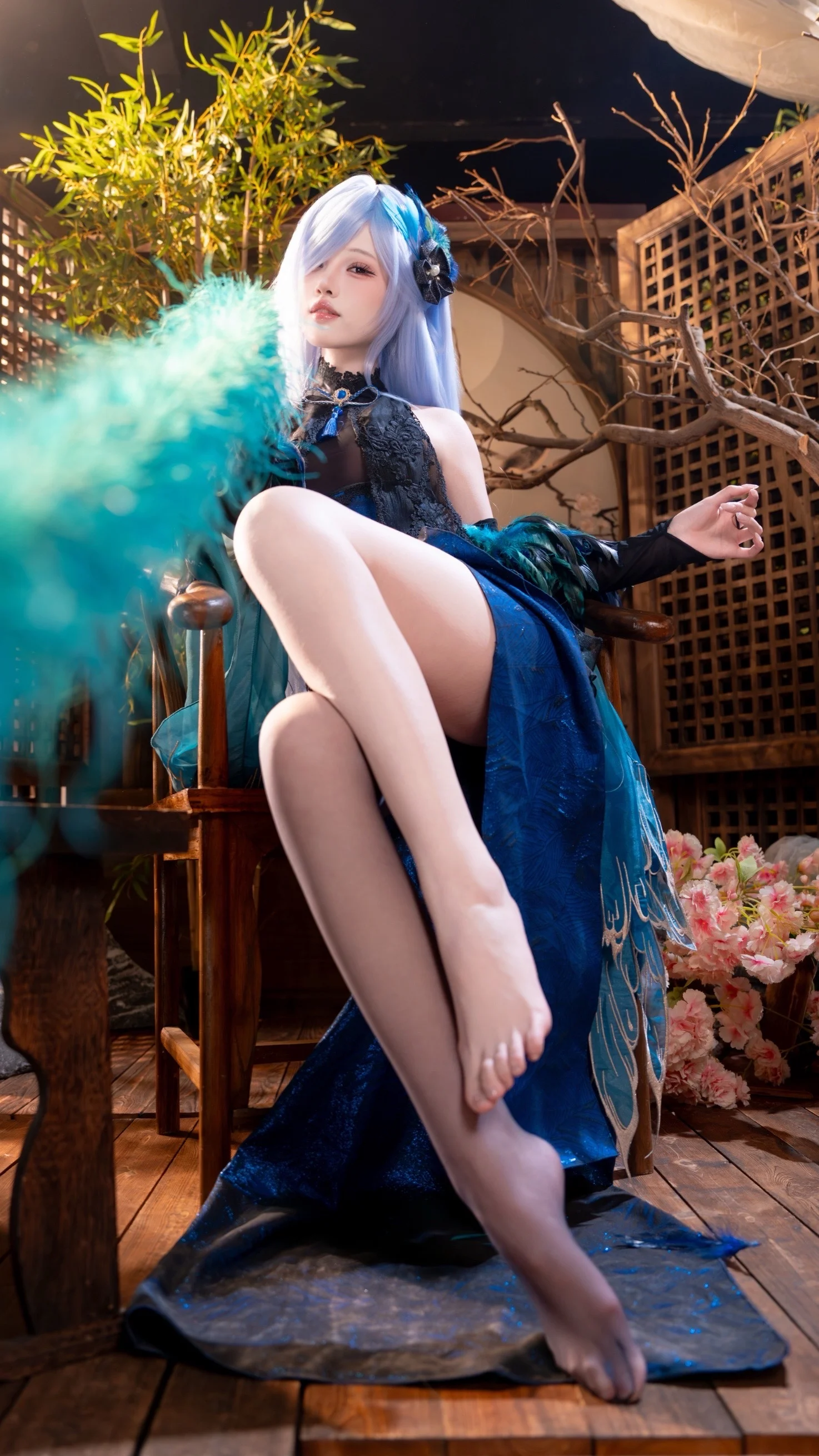 【碧蓝航线彰武cos】青翎入画，竹林庭院里的静谧瞬间 - 第 2 张