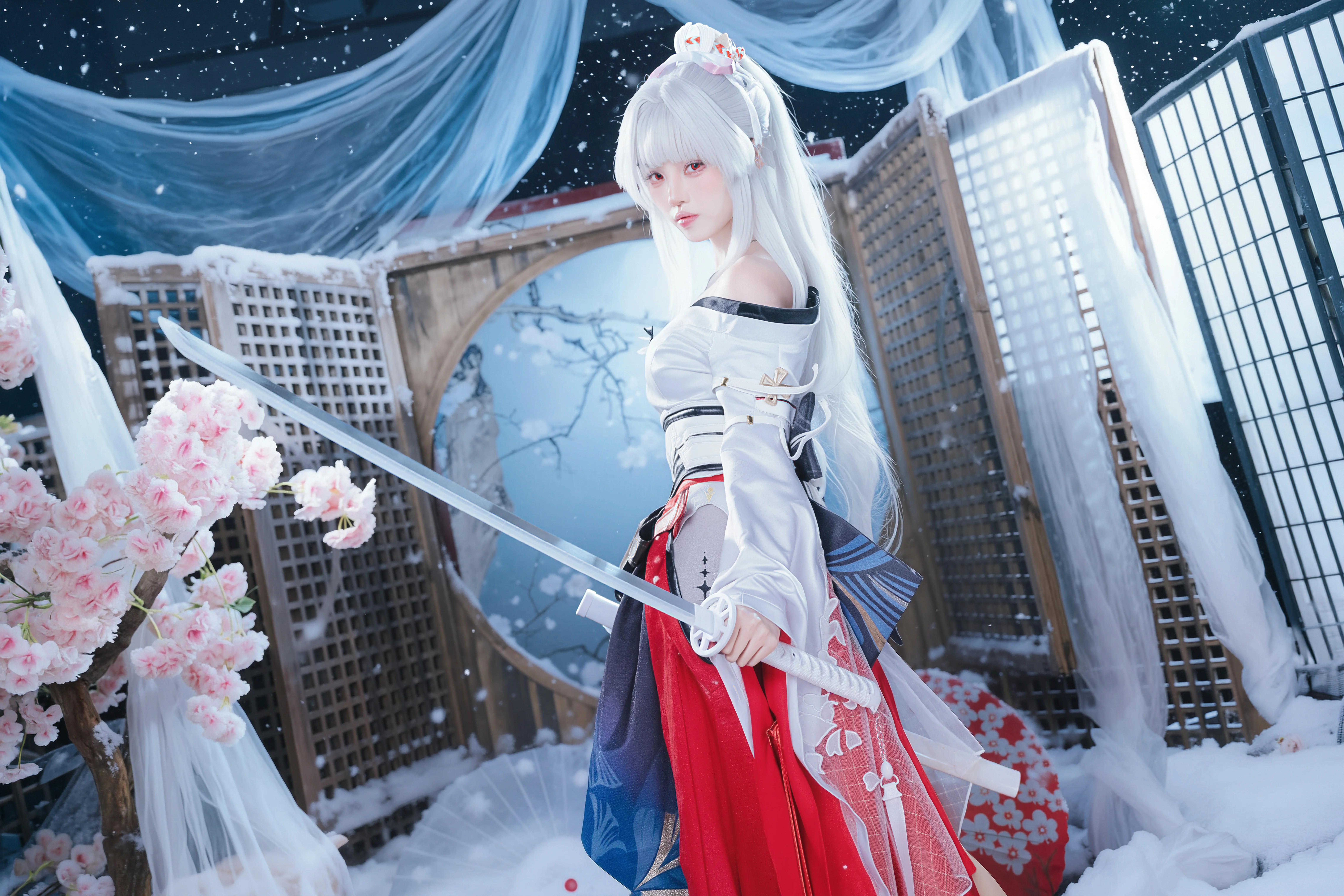 【绯雪cos】把鸣潮的雪景搬进摄影棚 - 第 4 张