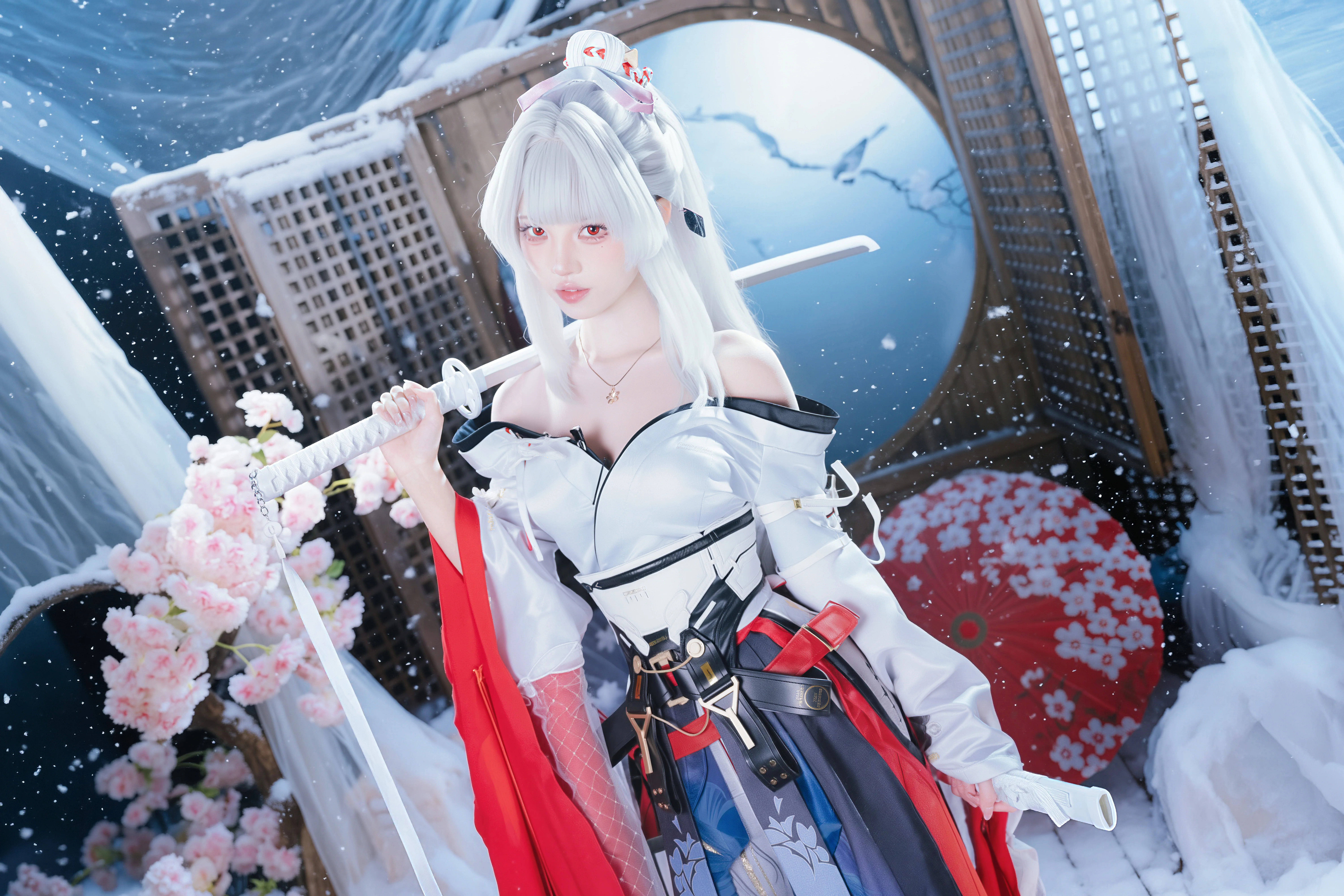 【绯雪cos】把鸣潮的雪景搬进摄影棚 - 第 5 张