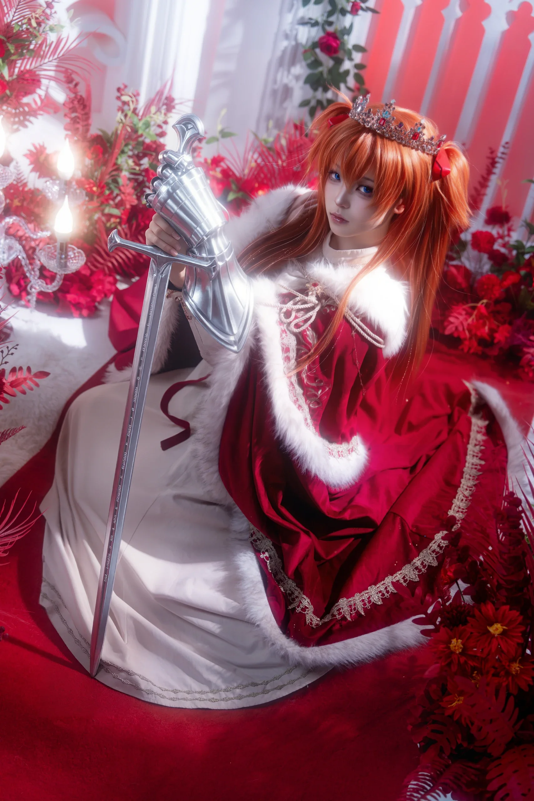 [Asuka Cosplay] Swearing by the Sword, the Coronation of the Maiden Tyrant in Red Robes - Image 1