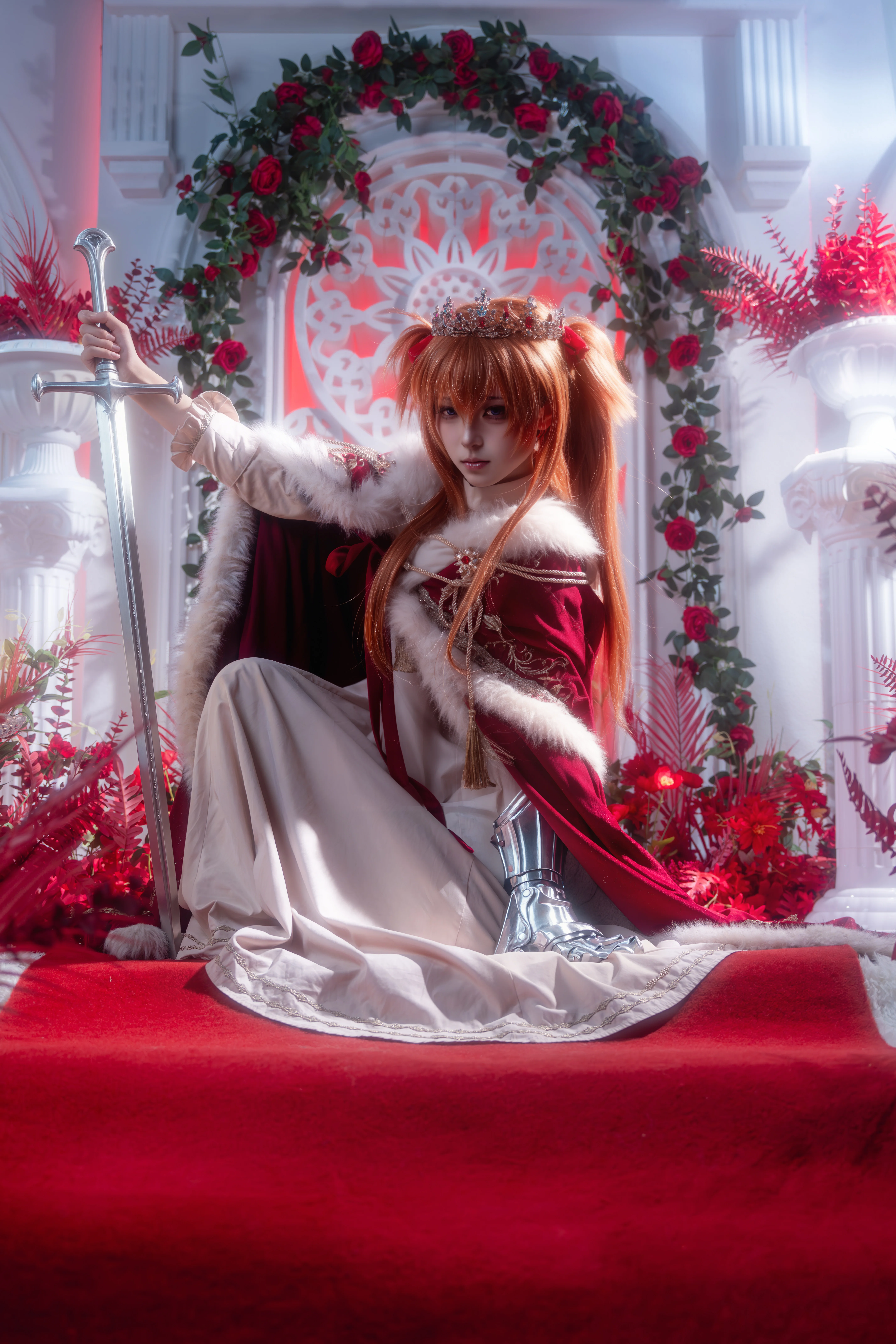 [Asuka Cosplay] Swearing by the Sword, the Coronation of the Maiden Tyrant in Red Robes