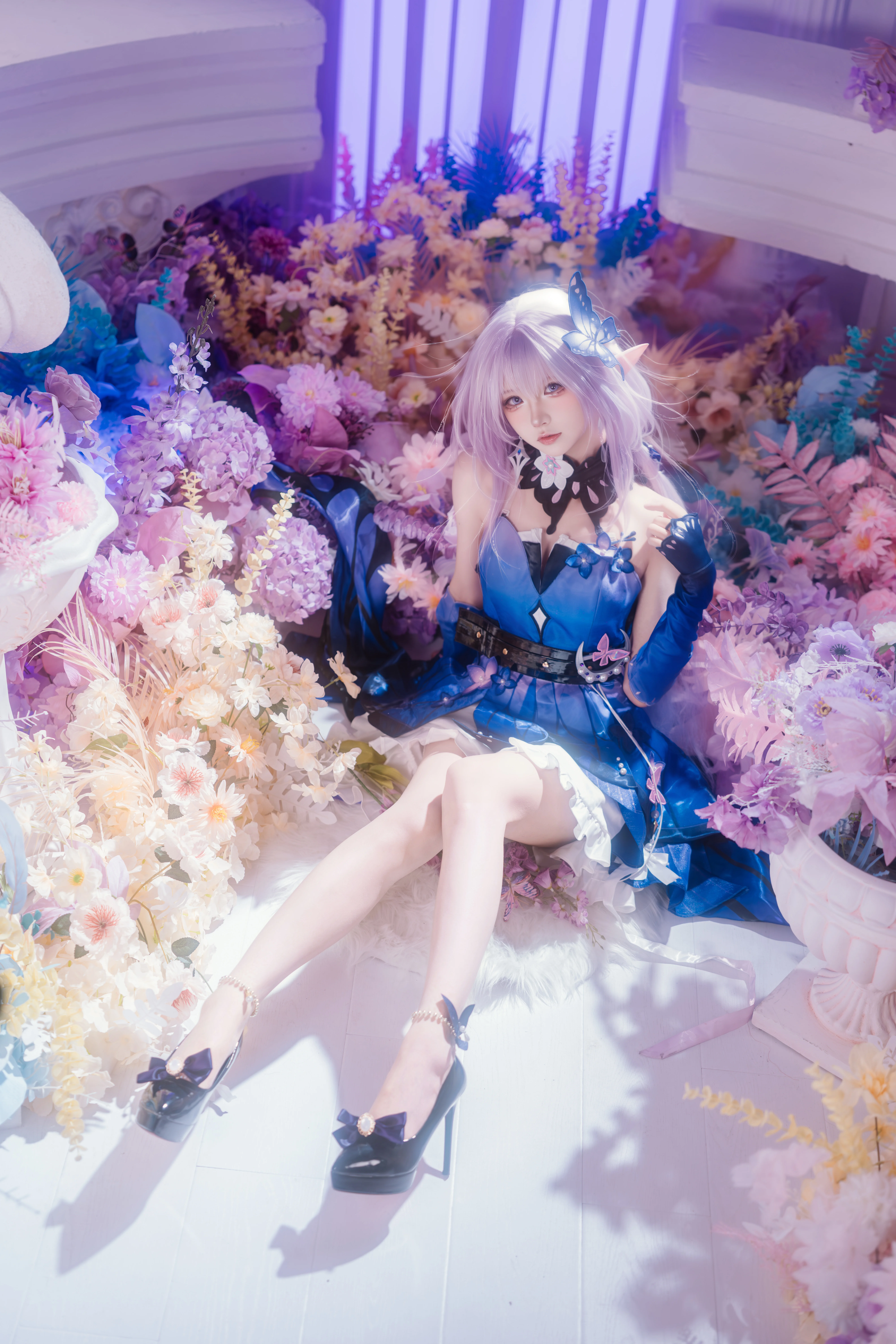 【遐蝶cos】崩坏星穹铁道，幽梦翩跹坠入紫蝶梦境 - 第 2 张