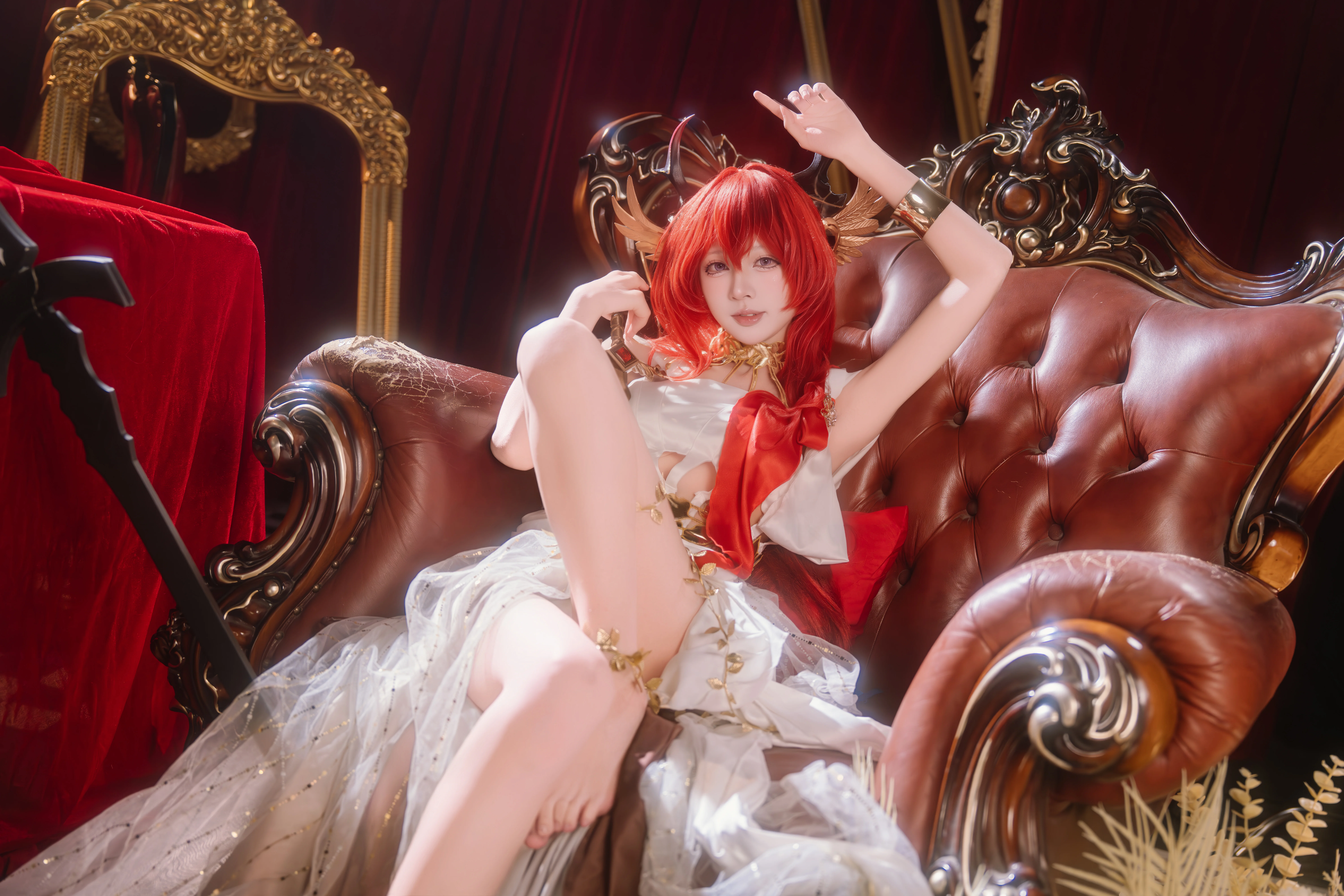 【スルト コスプレ】サルカズの黄金の夜、音律聯覚の華麗なる表現 - 2 枚目
