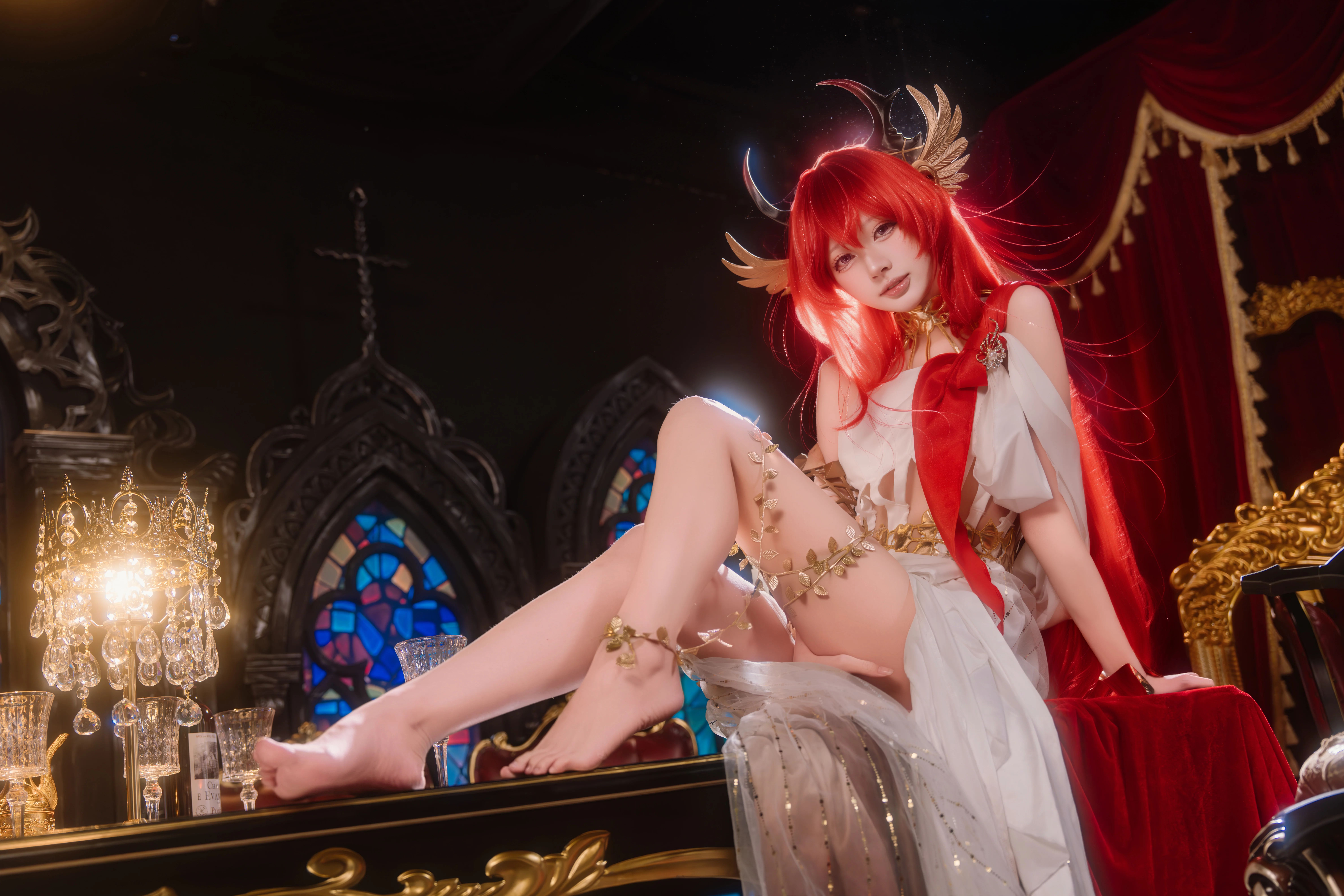【スルト コスプレ】サルカズの黄金の夜、音律聯覚の華麗なる表現 - 4 枚目