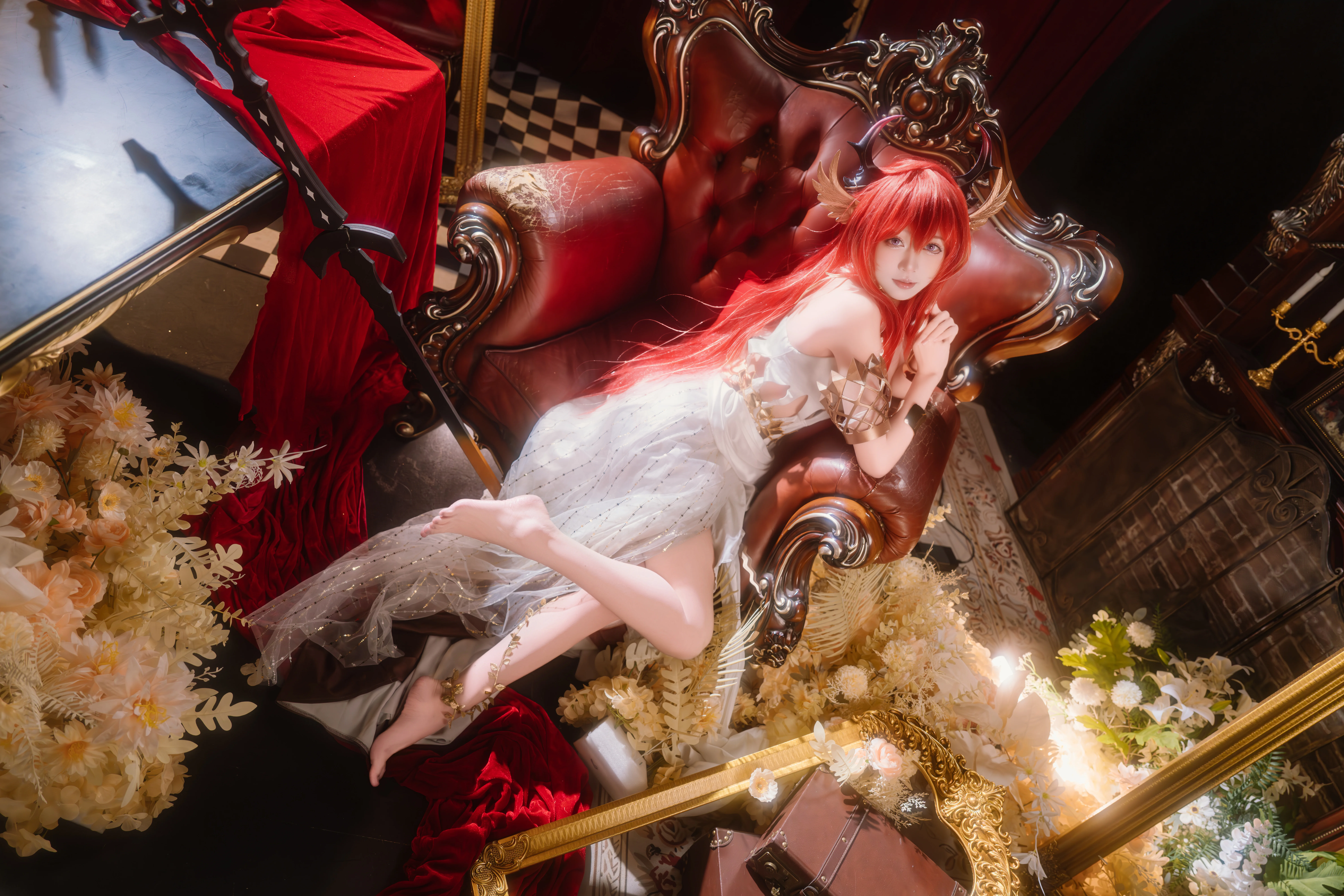 【スルト コスプレ】サルカズの黄金の夜、音律聯覚の華麗なる表現 - 5 枚目