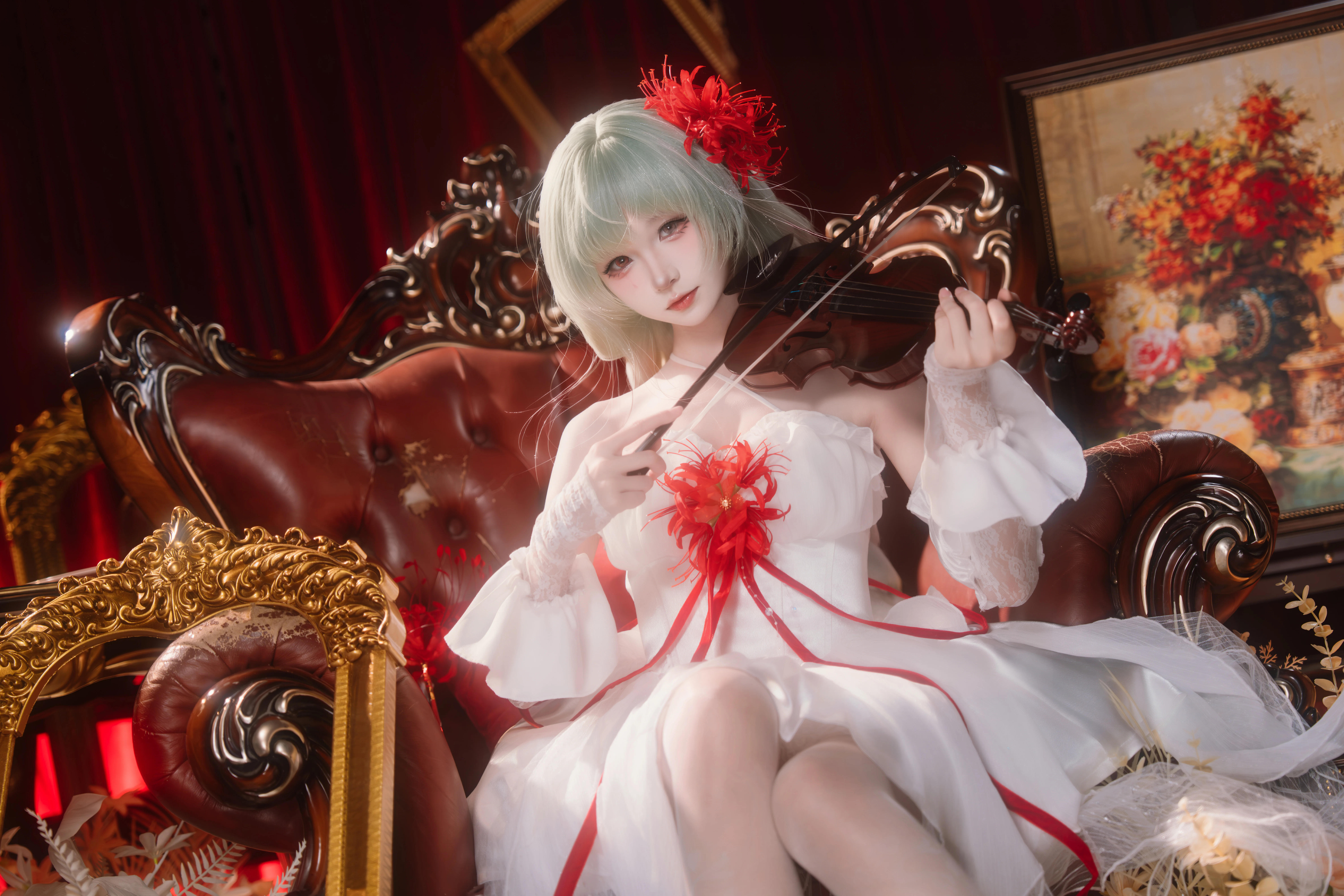 【弗洛洛cos】鸣潮里的优雅与孤寂，用提琴为你演奏一曲 - 第 1 张